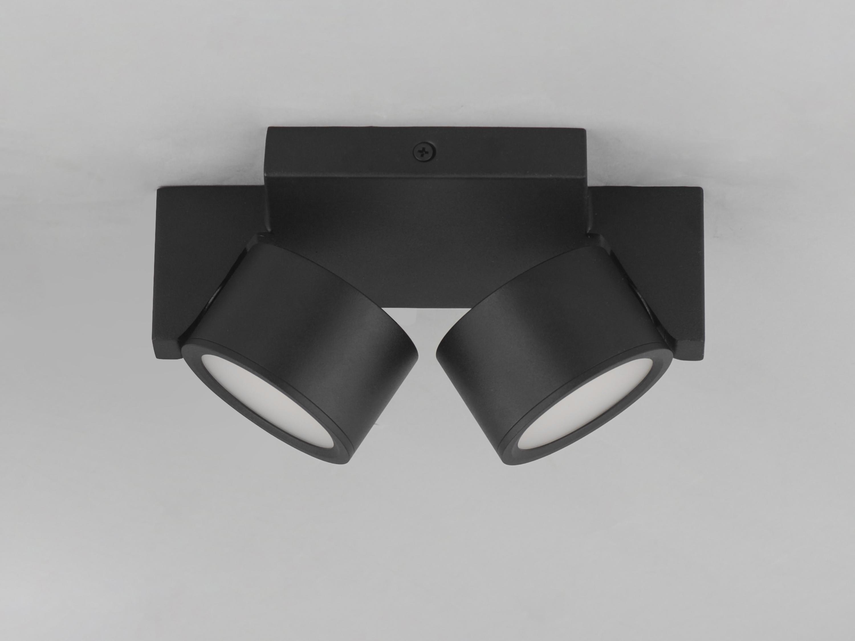 ET2 Embrace 2-Light Black Geometric Flush Mount