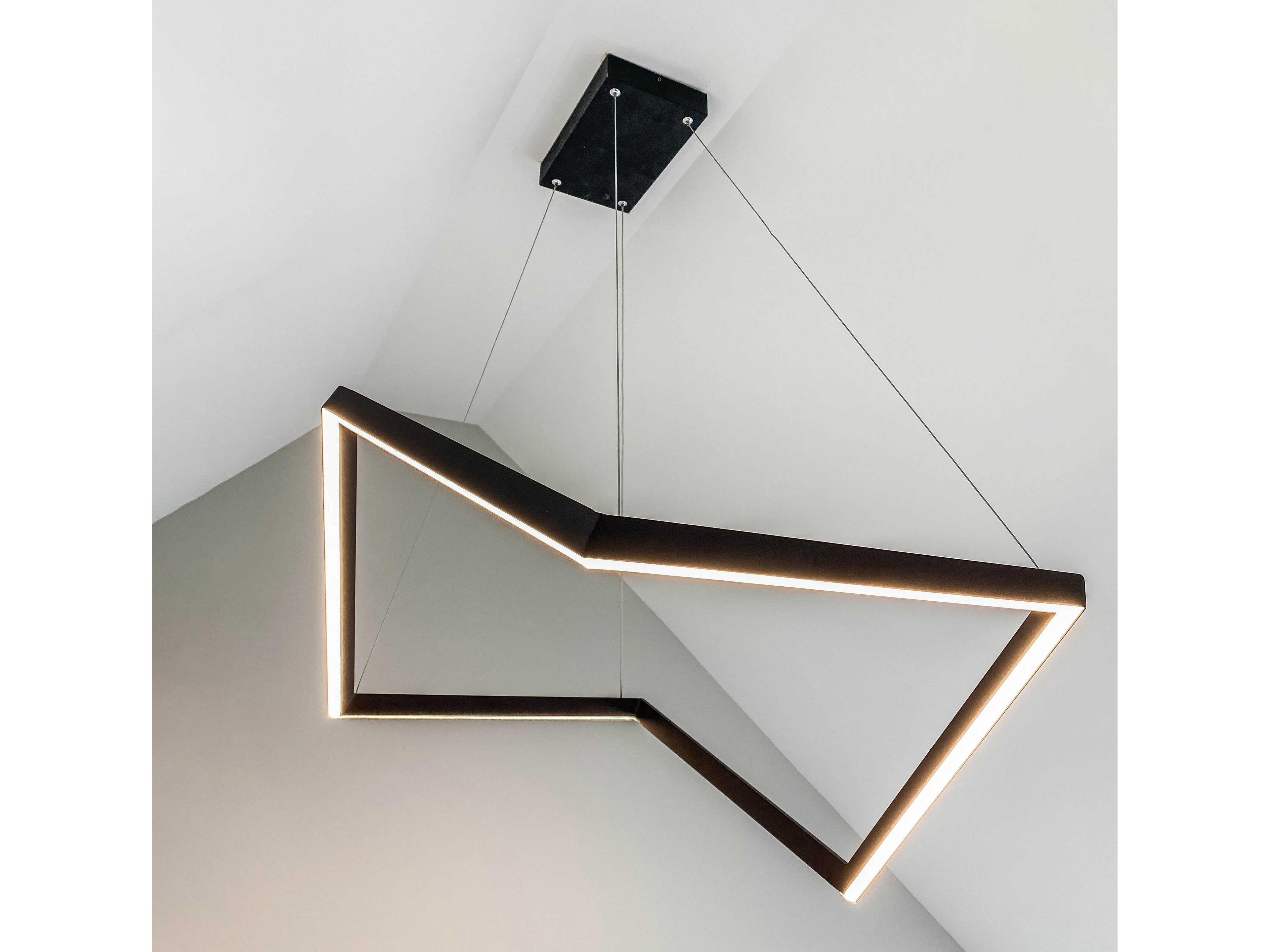 ET2 Stealth 1-Light Black LED Geometric Pendant