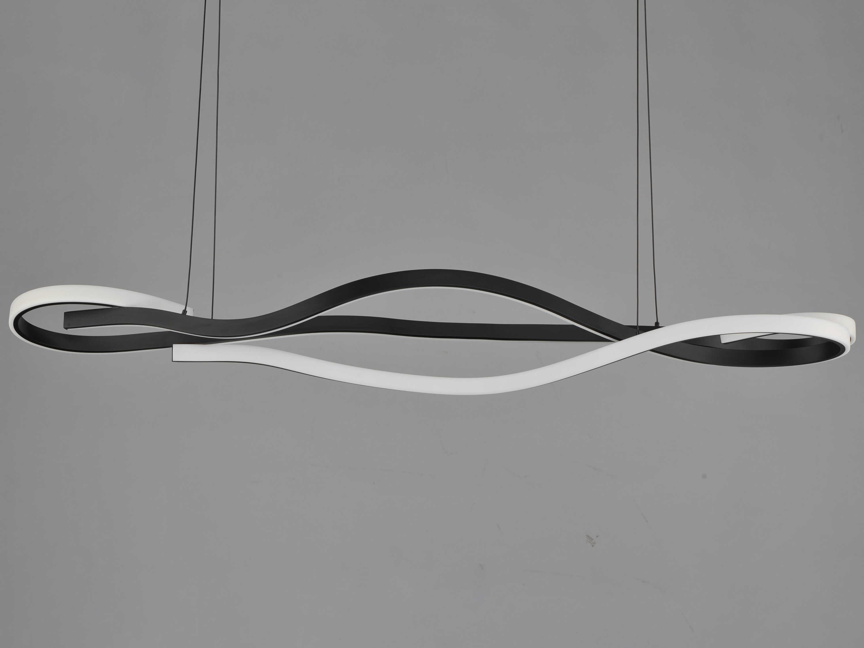 ET2 Serpentine 2-Light Black Island Pendant