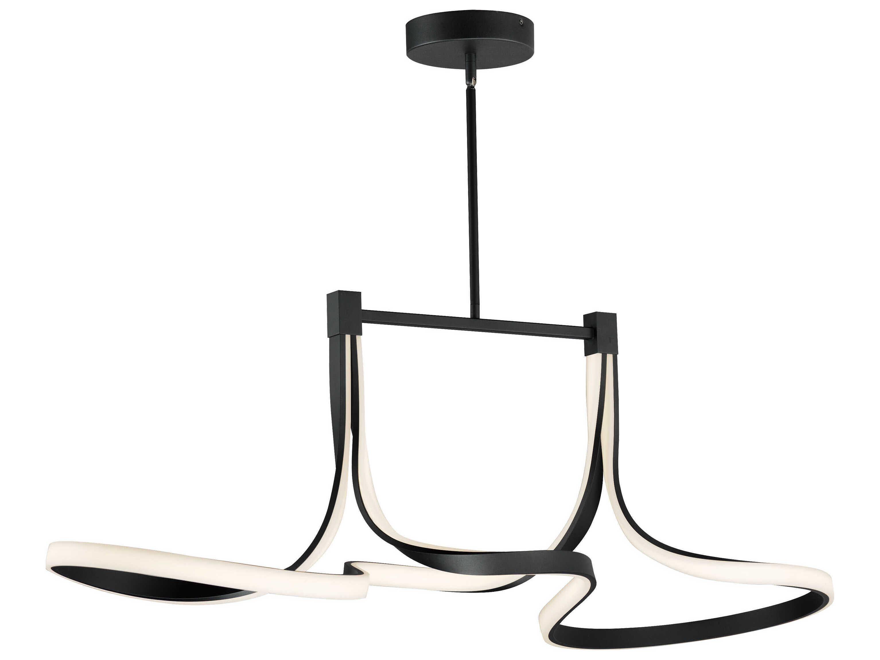 ET2 Serpentine 2-Light Black Island Pendant
