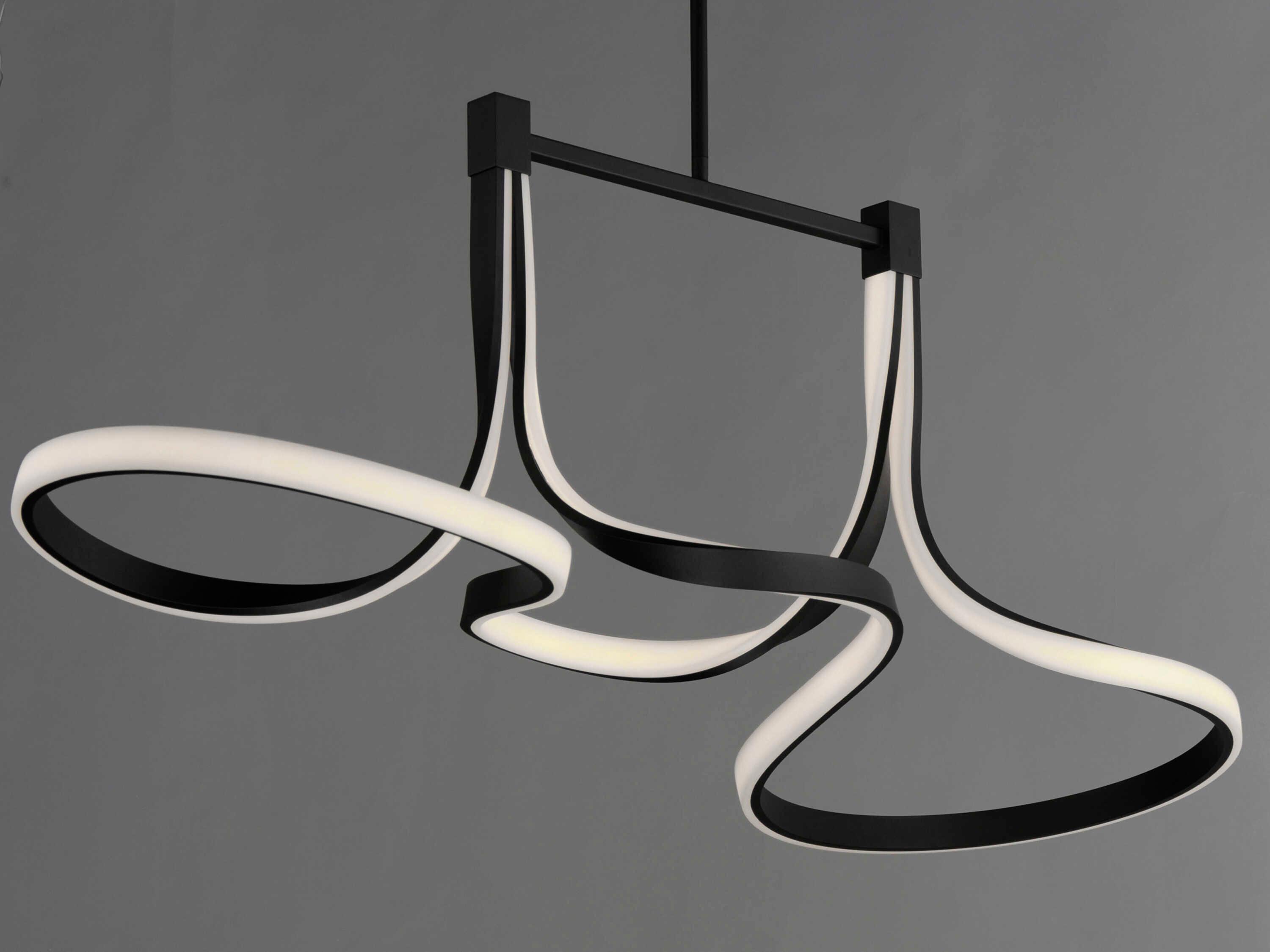 ET2 Serpentine 2-Light Black Island Pendant