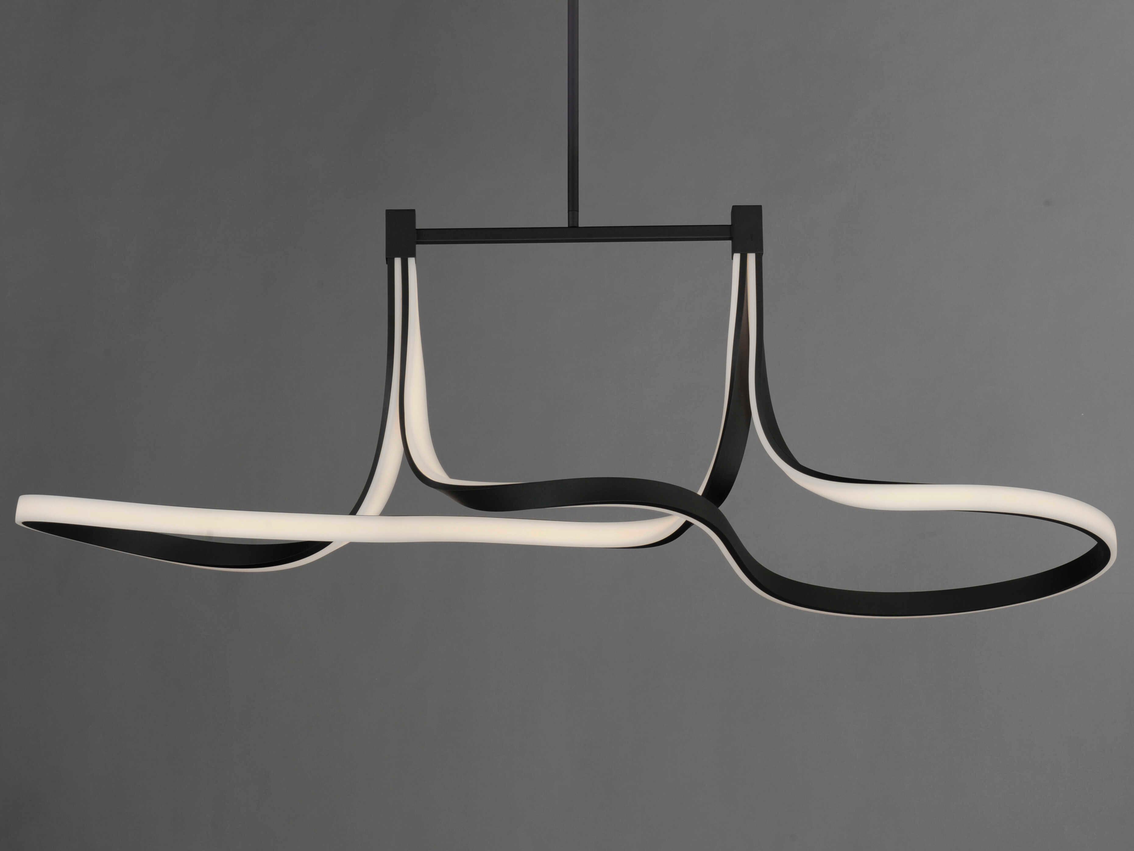 ET2 Serpentine 2-Light Black Island Pendant