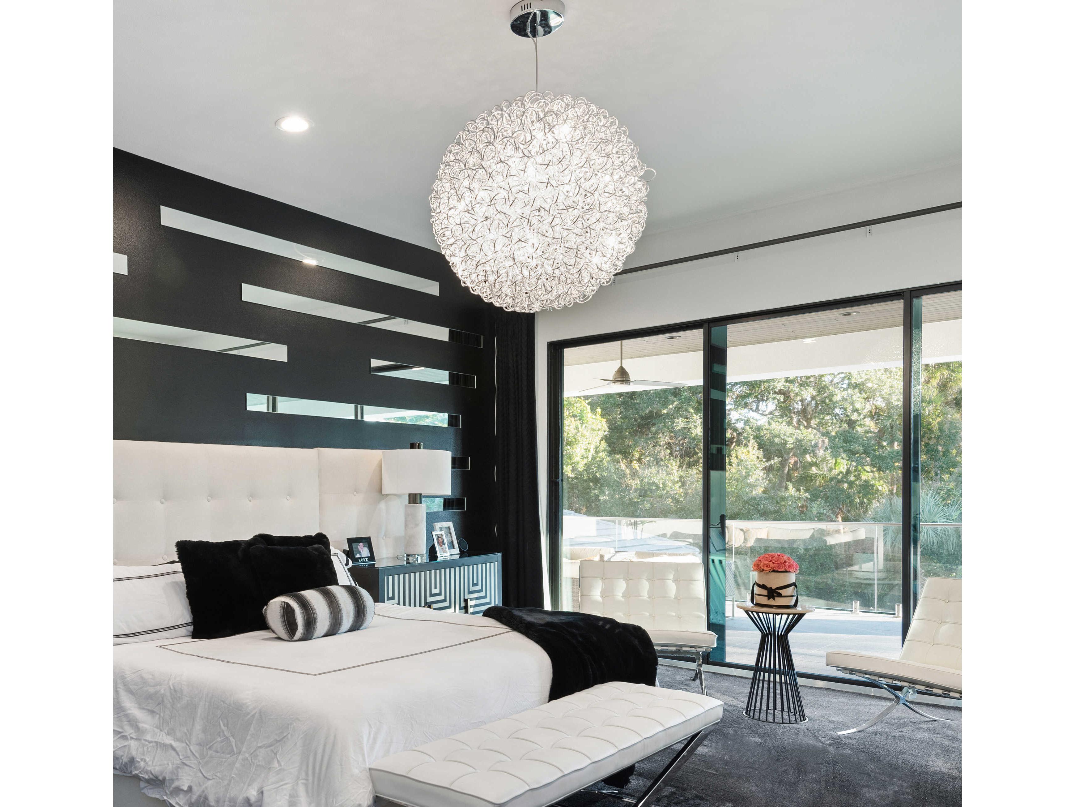 ET2 Dazed 25-Light Polished Chrome LED Globe Pendant