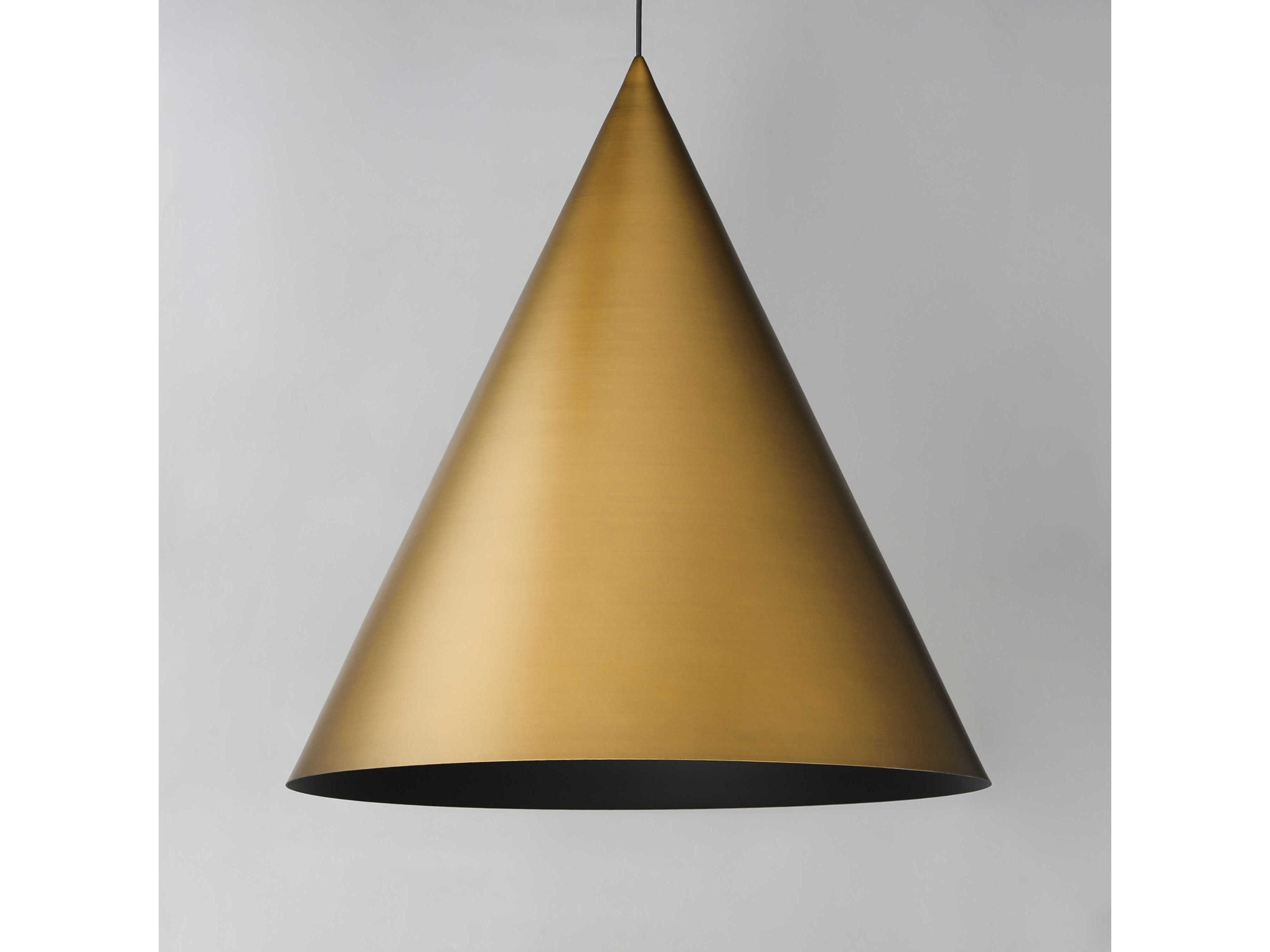 ET2 Pitch 1-Light Antique Brass Pendant