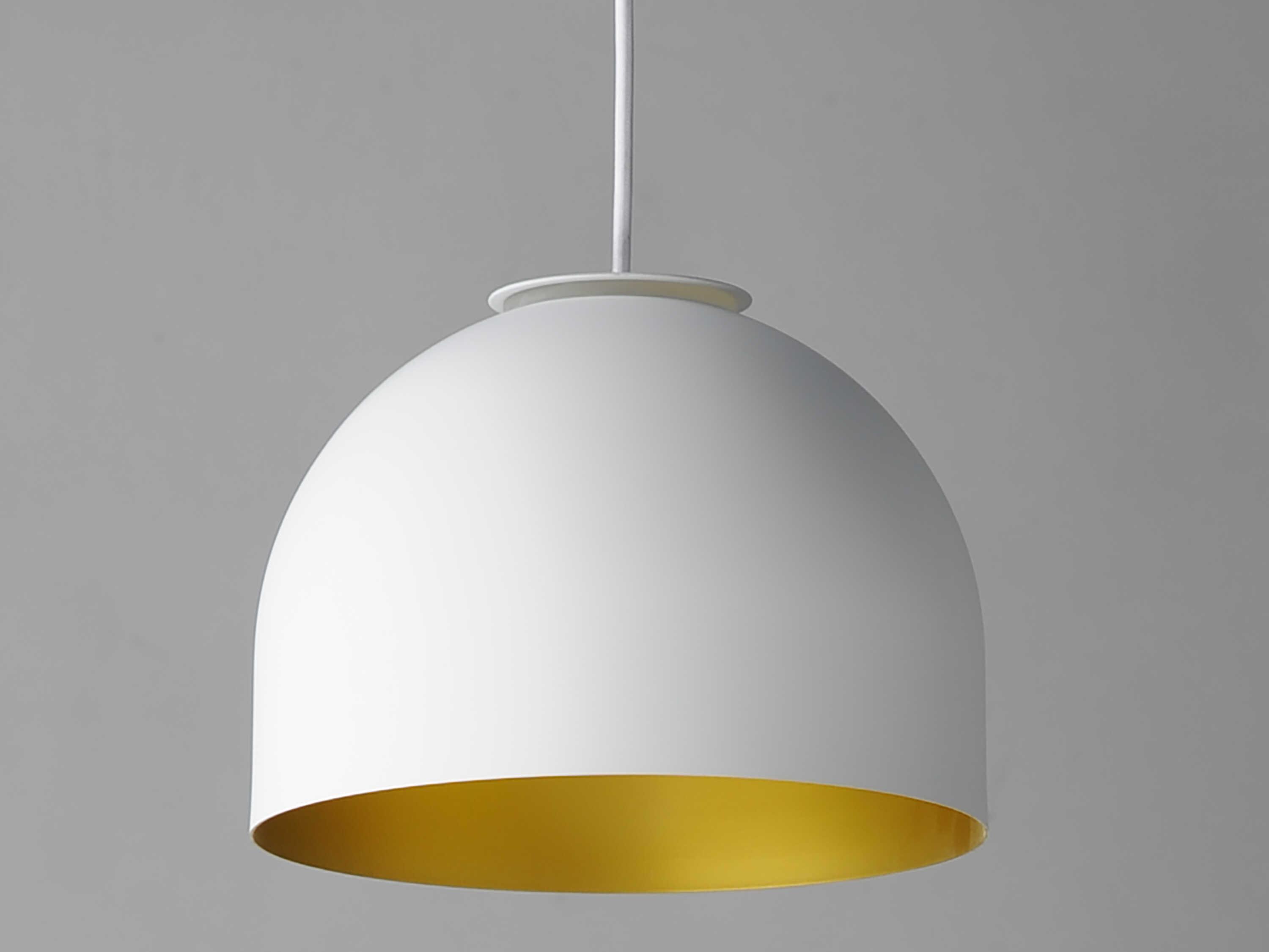 ET2 1-Light White Gold Dome Mini Pendant