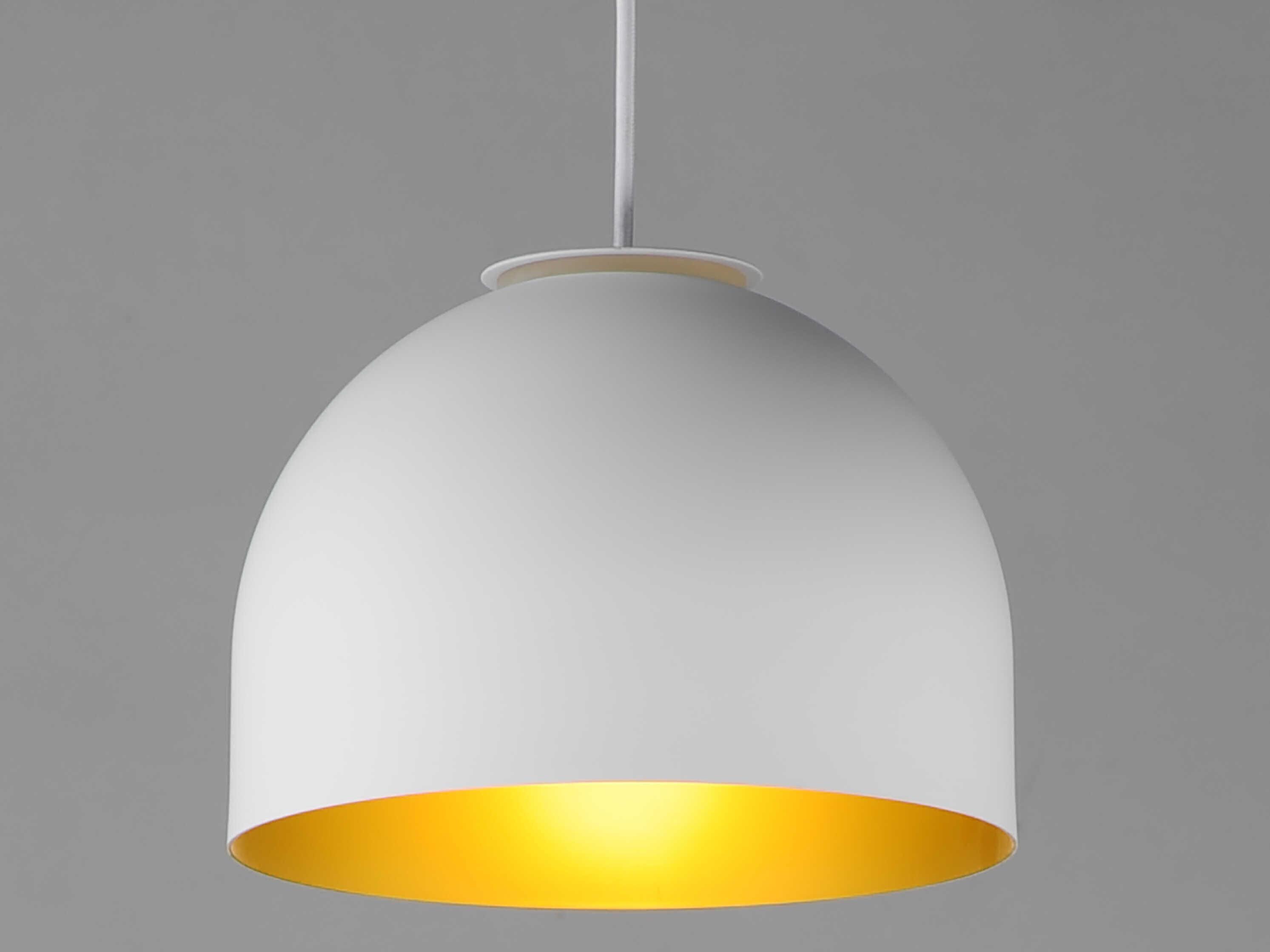 ET2 1-Light White Gold Dome Mini Pendant