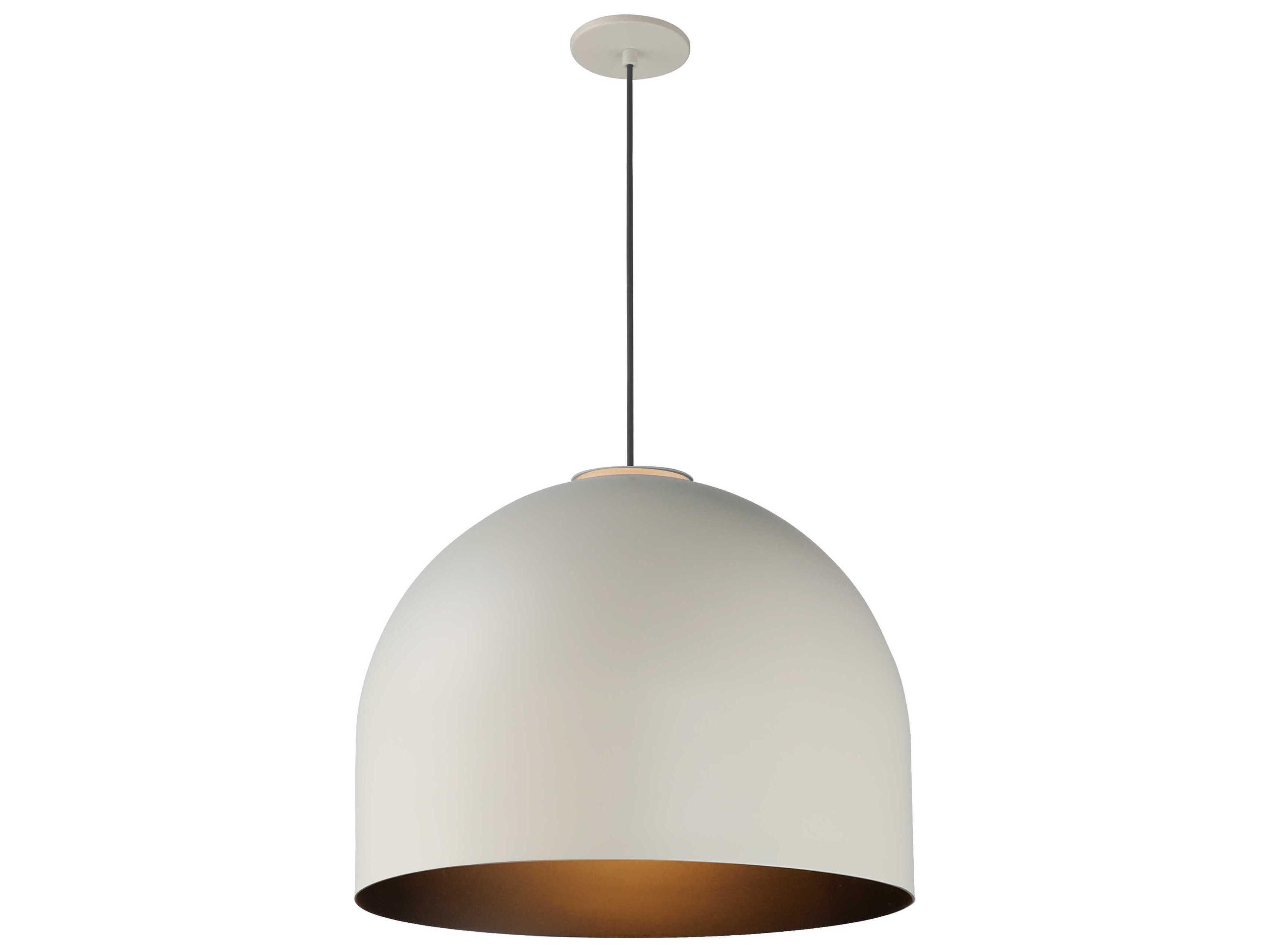 ET2 Foster 1-Light Gray Black Dome Pendant