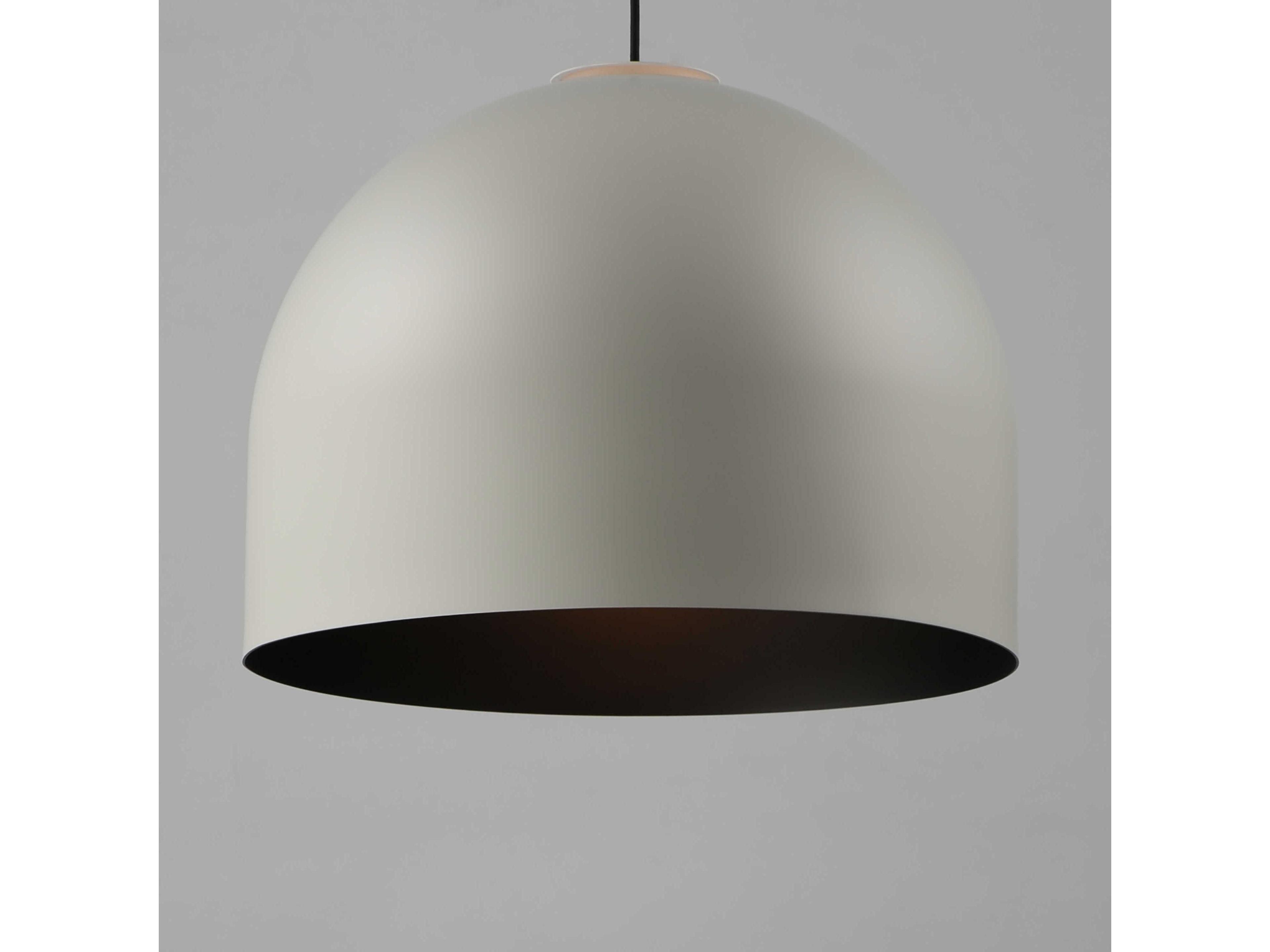 ET2 Foster 1-Light Gray Black Dome Pendant
