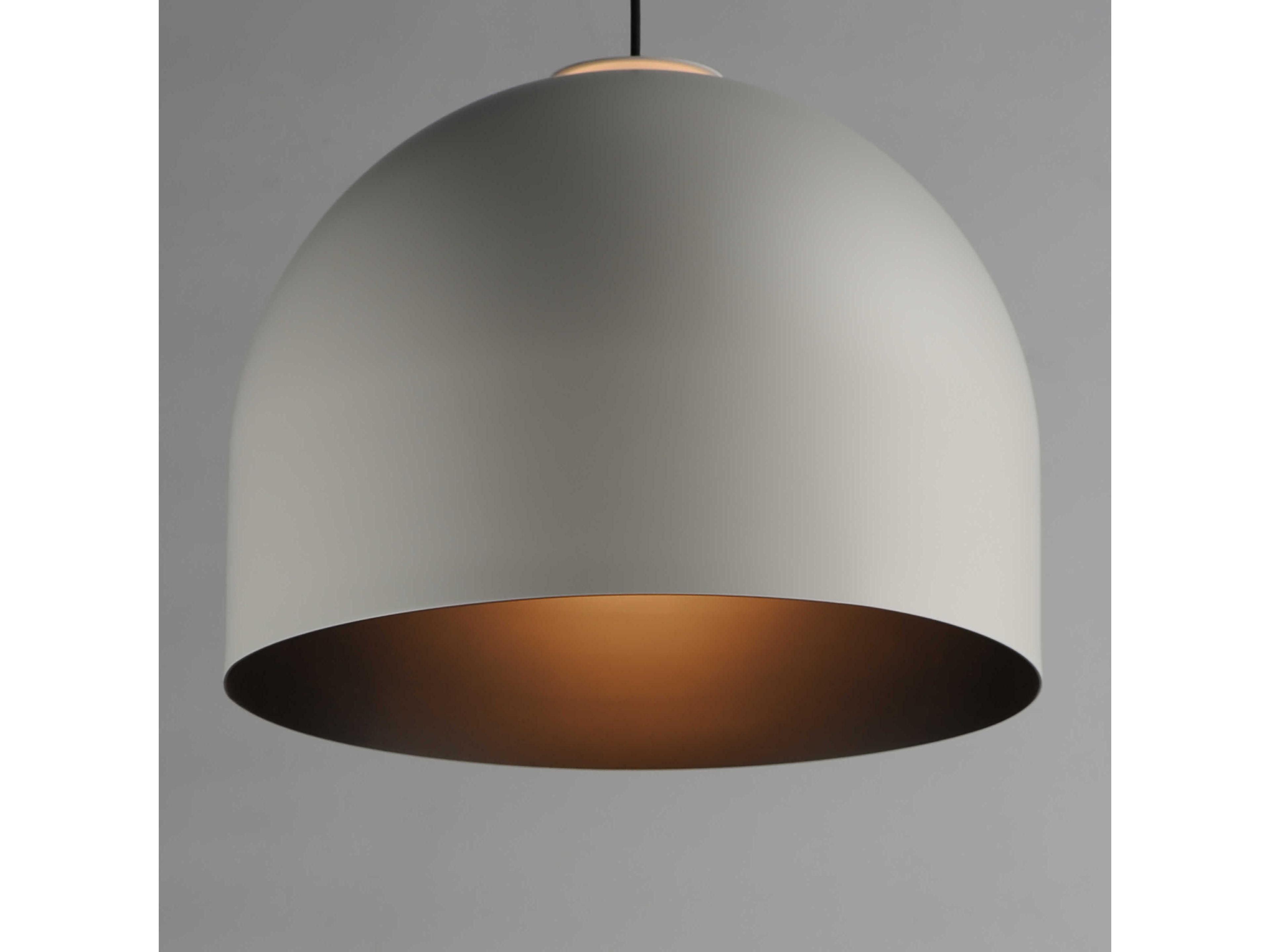 ET2 Foster 1-Light Gray Black Dome Pendant