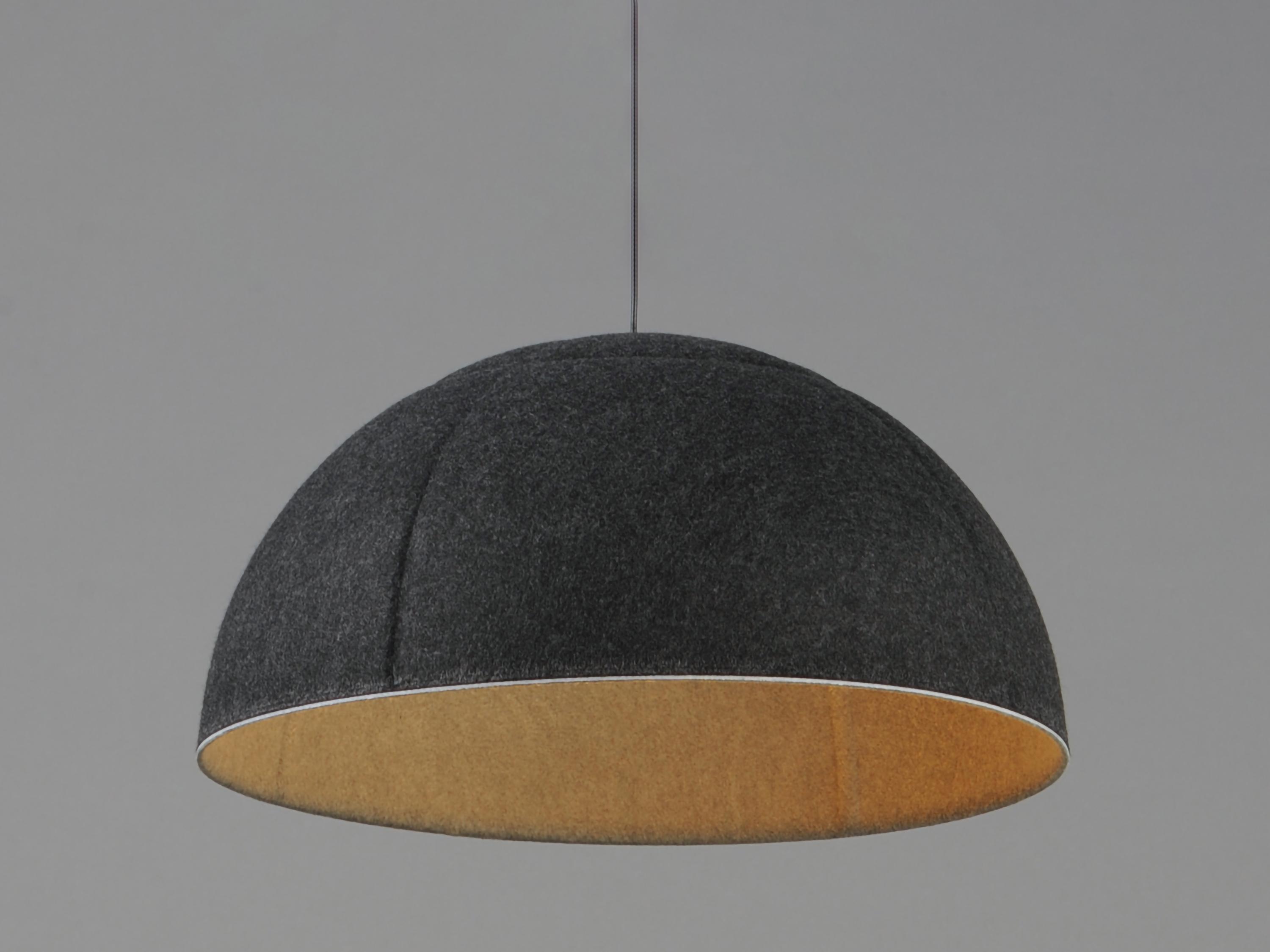 ET2 Wimbledon 1-Light Dark Gray Black Dome Pendant