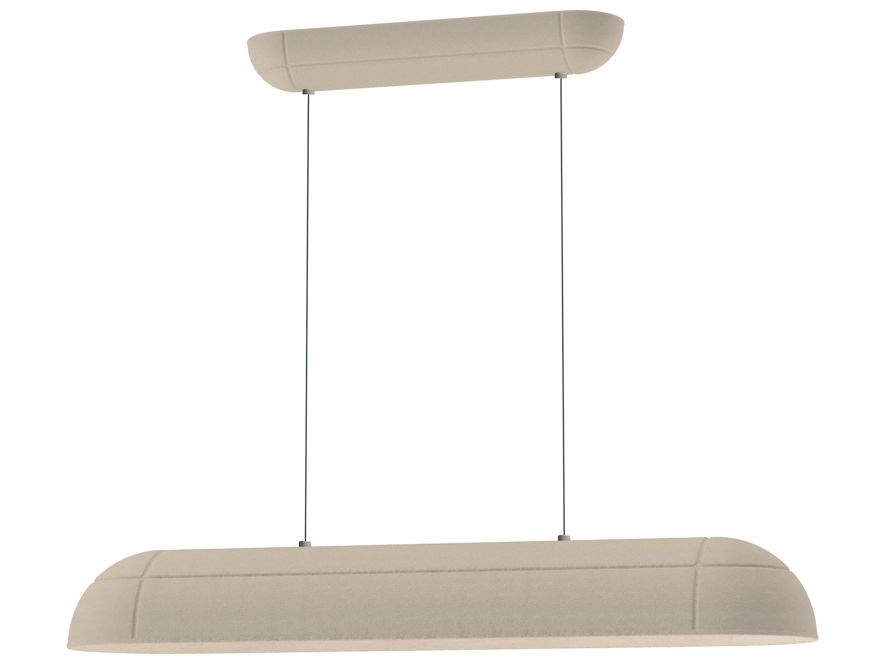 ET2 Wimbledon 1-Light Light Cream Off White Linear Island Pendant