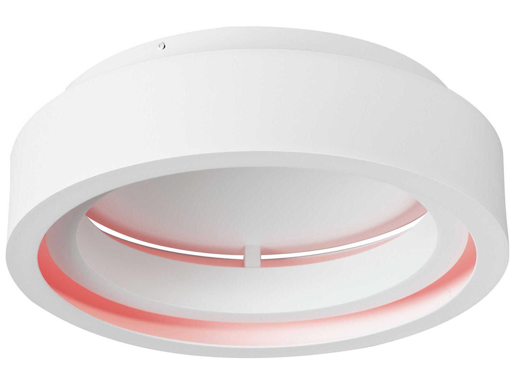 ET2 I-corona 1-Light Matte White LED Round Flush Mount
