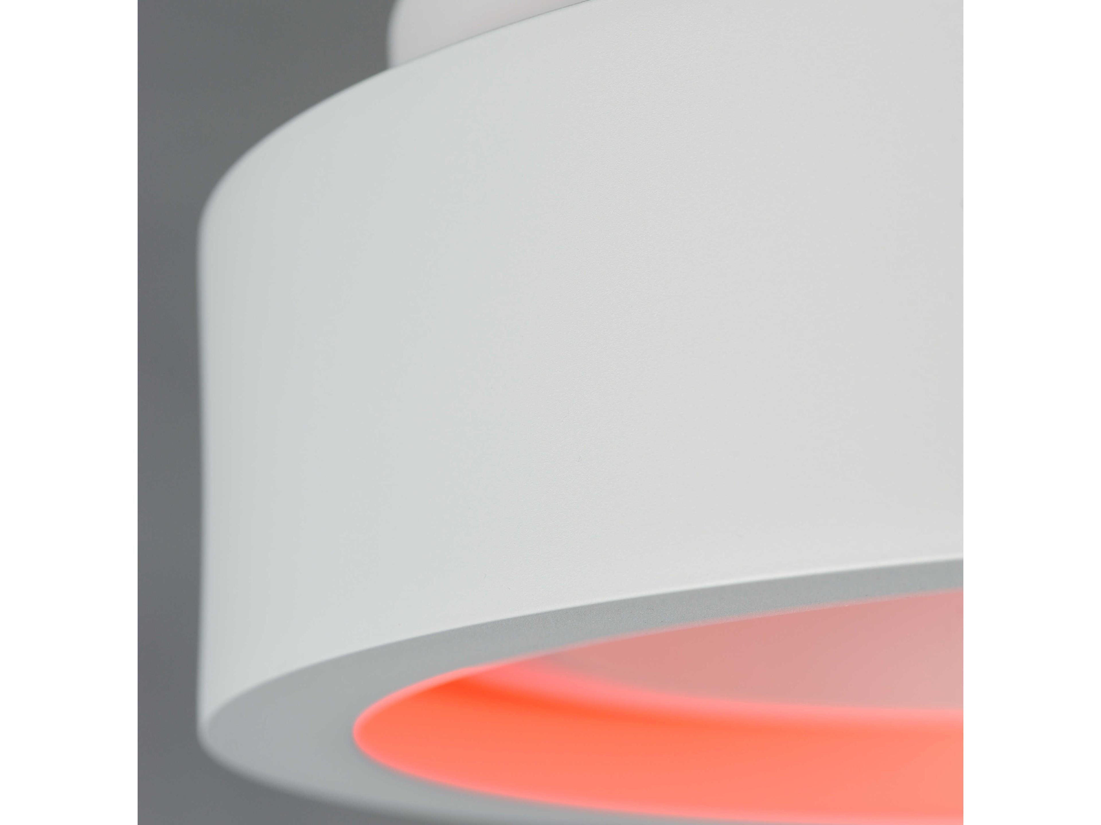 ET2 I-corona 1-Light Matte White LED Round Flush Mount