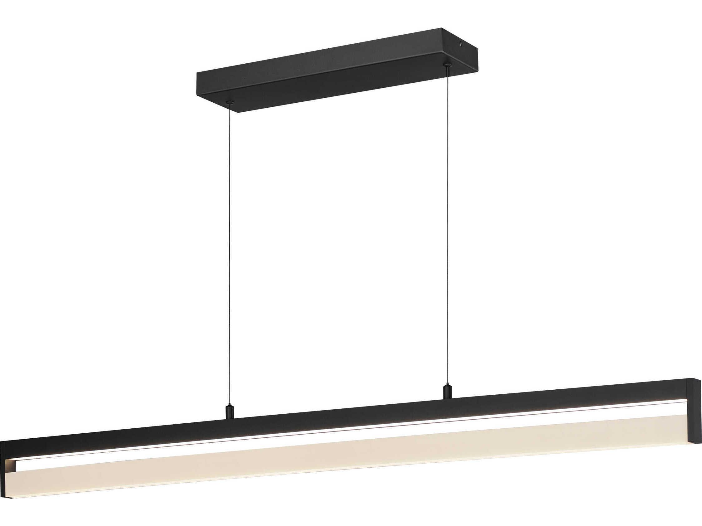 ET2 Crossbar 1-Light Black Linear Island Pendant