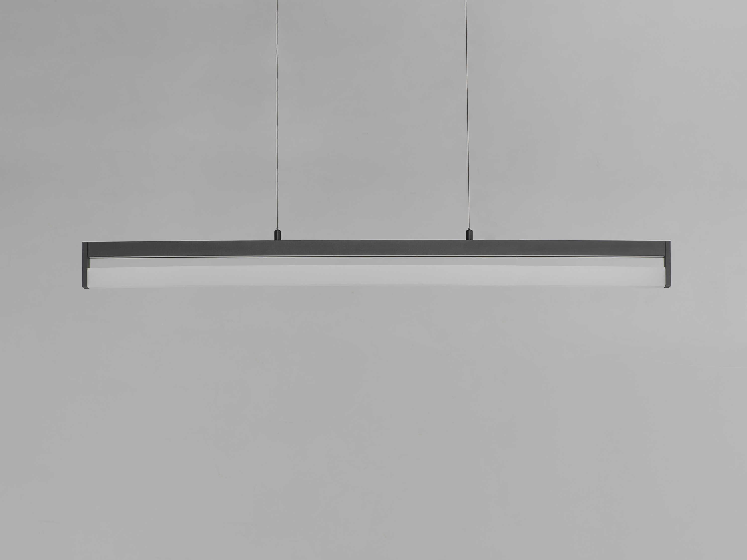 ET2 Crossbar 1-Light Black Linear Island Pendant