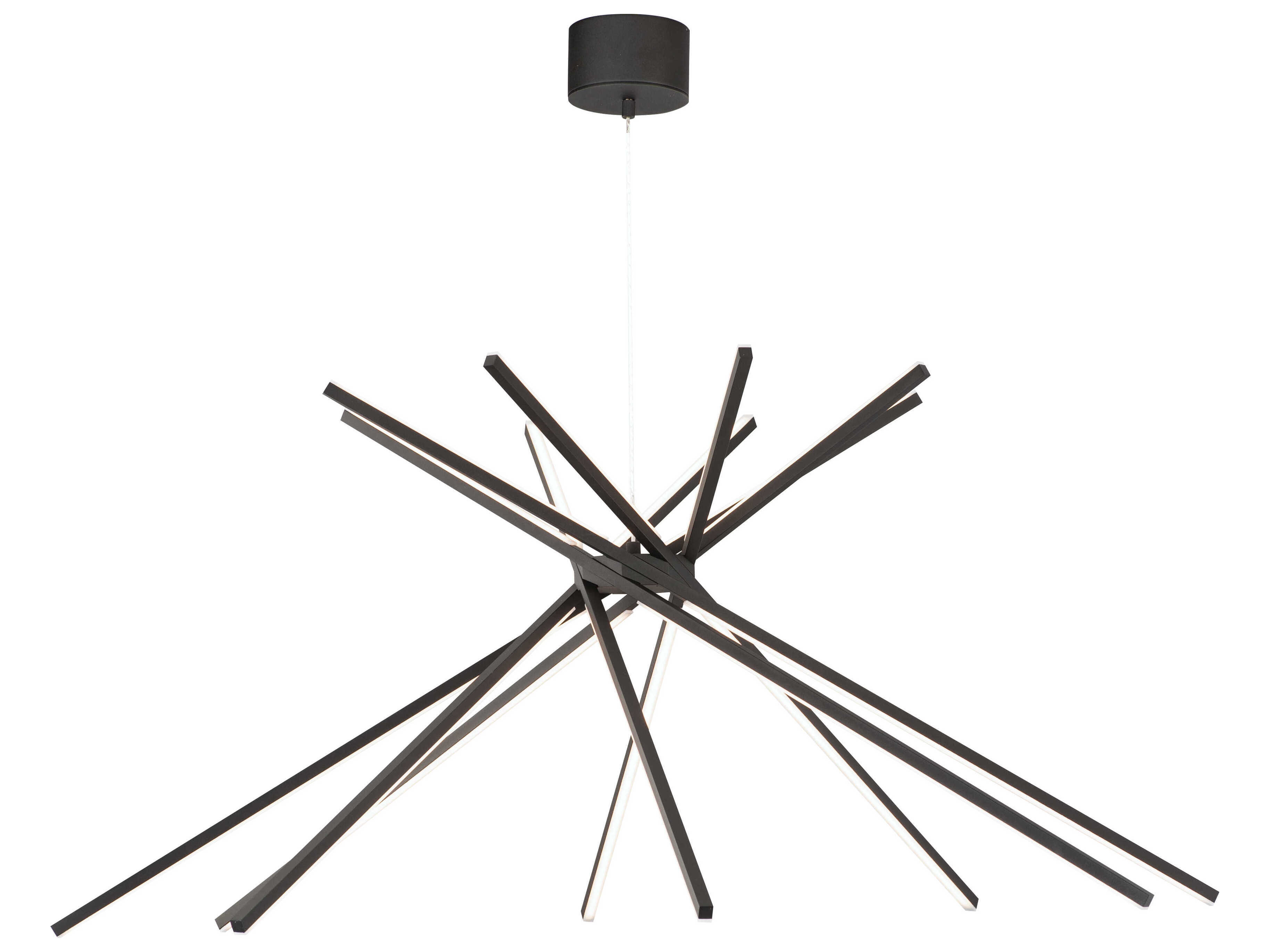 ET2 Alumilux Aster 8-Light Black LED Linear Pendant