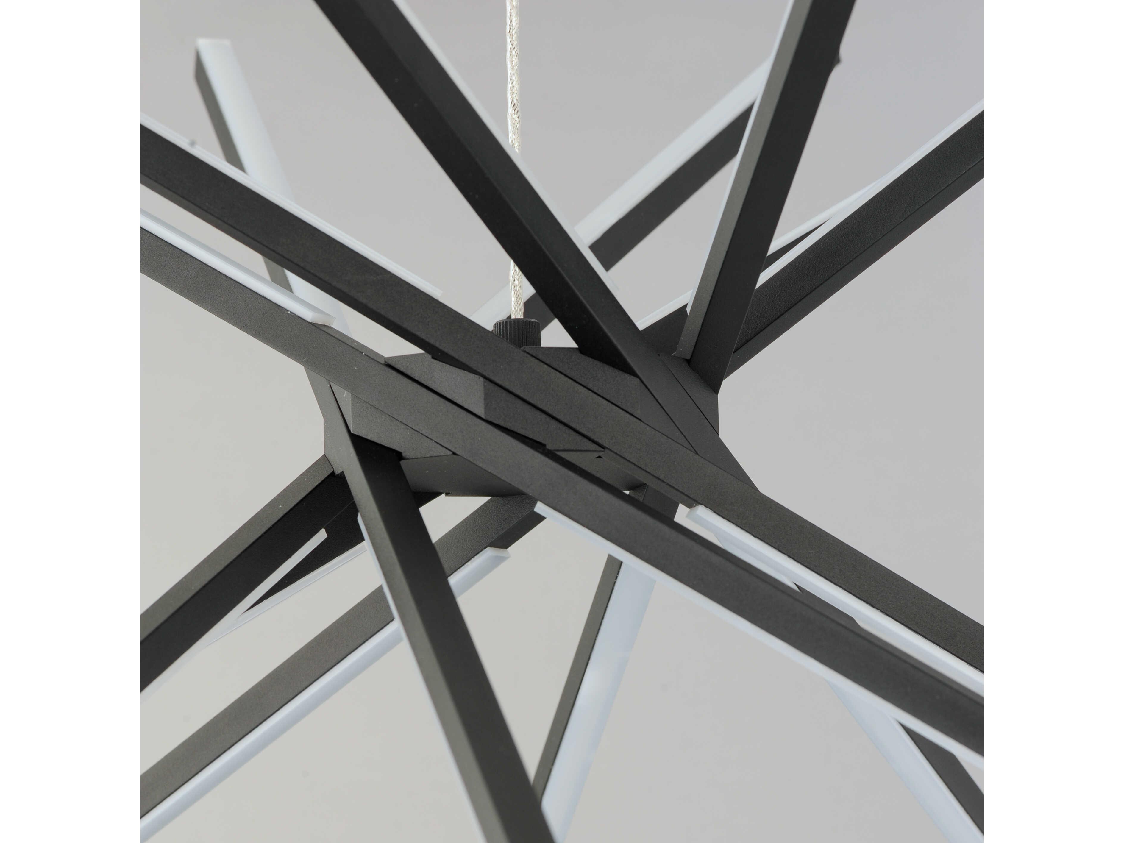 ET2 Alumilux Aster 8-Light Black LED Linear Pendant