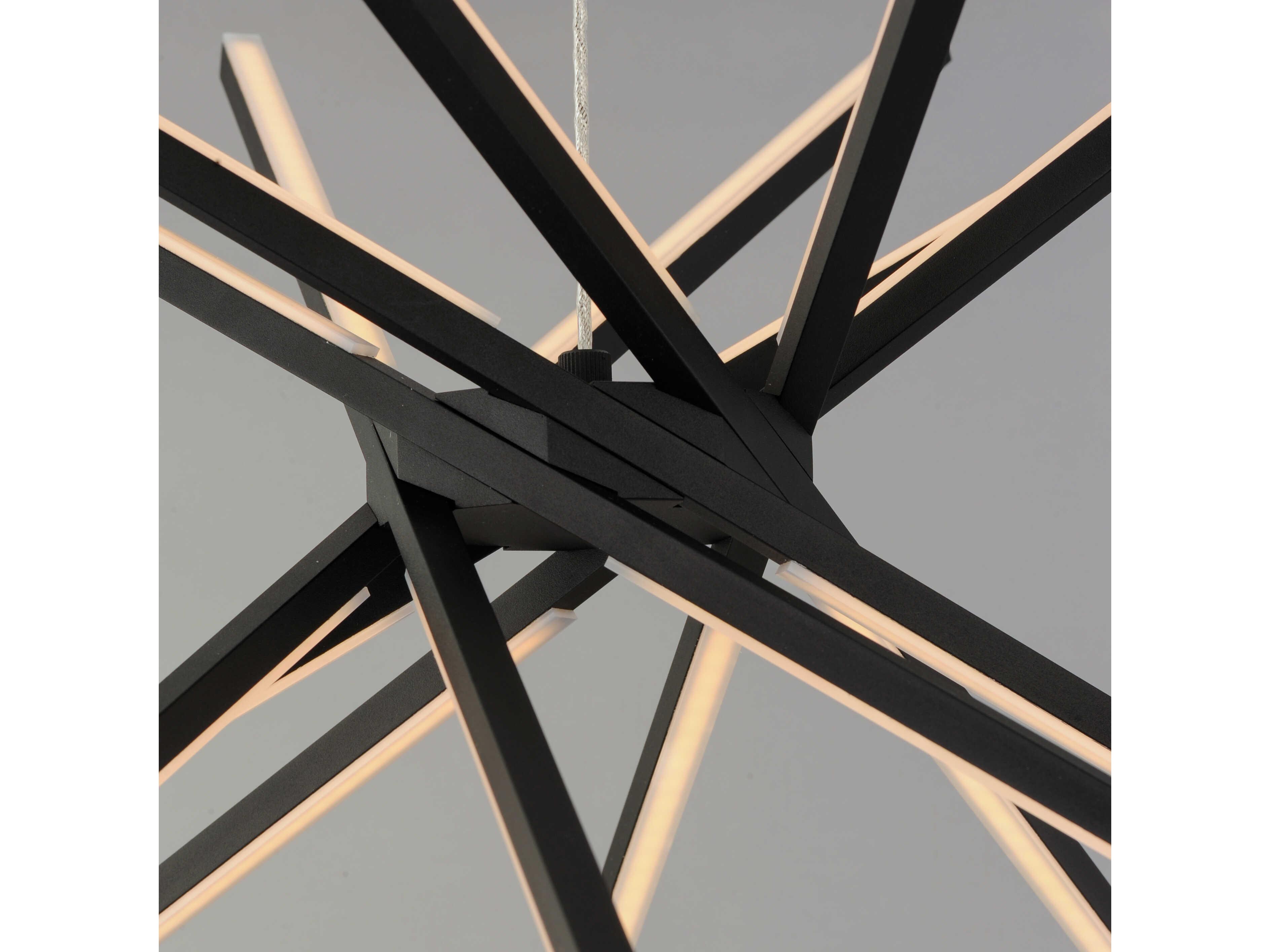 ET2 Alumilux Aster 8-Light Black LED Linear Pendant