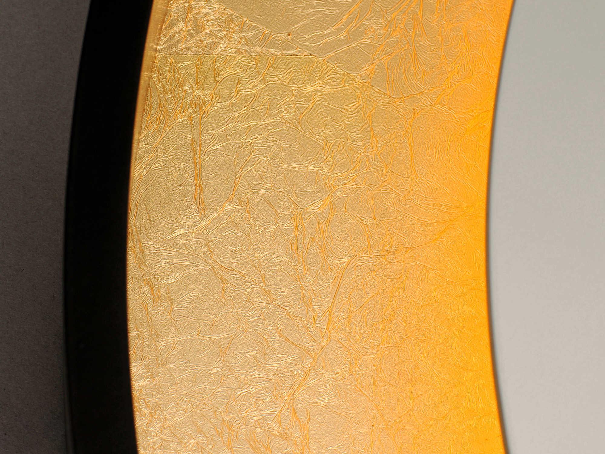 ET2 Floating Gold Leaf / Black Wall Mirror