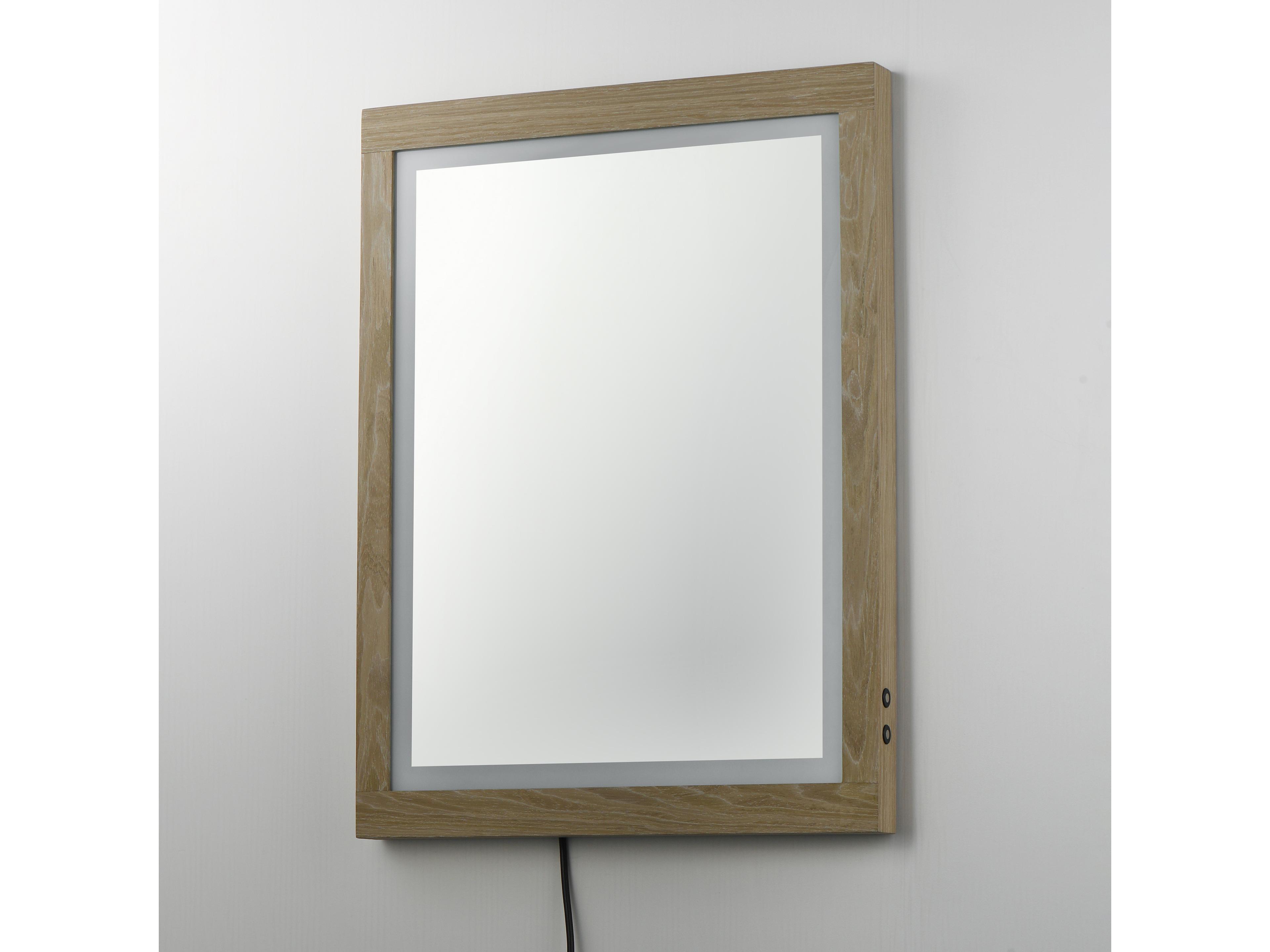 ET2 Sawyer Oak Rectangular Wall Mirror