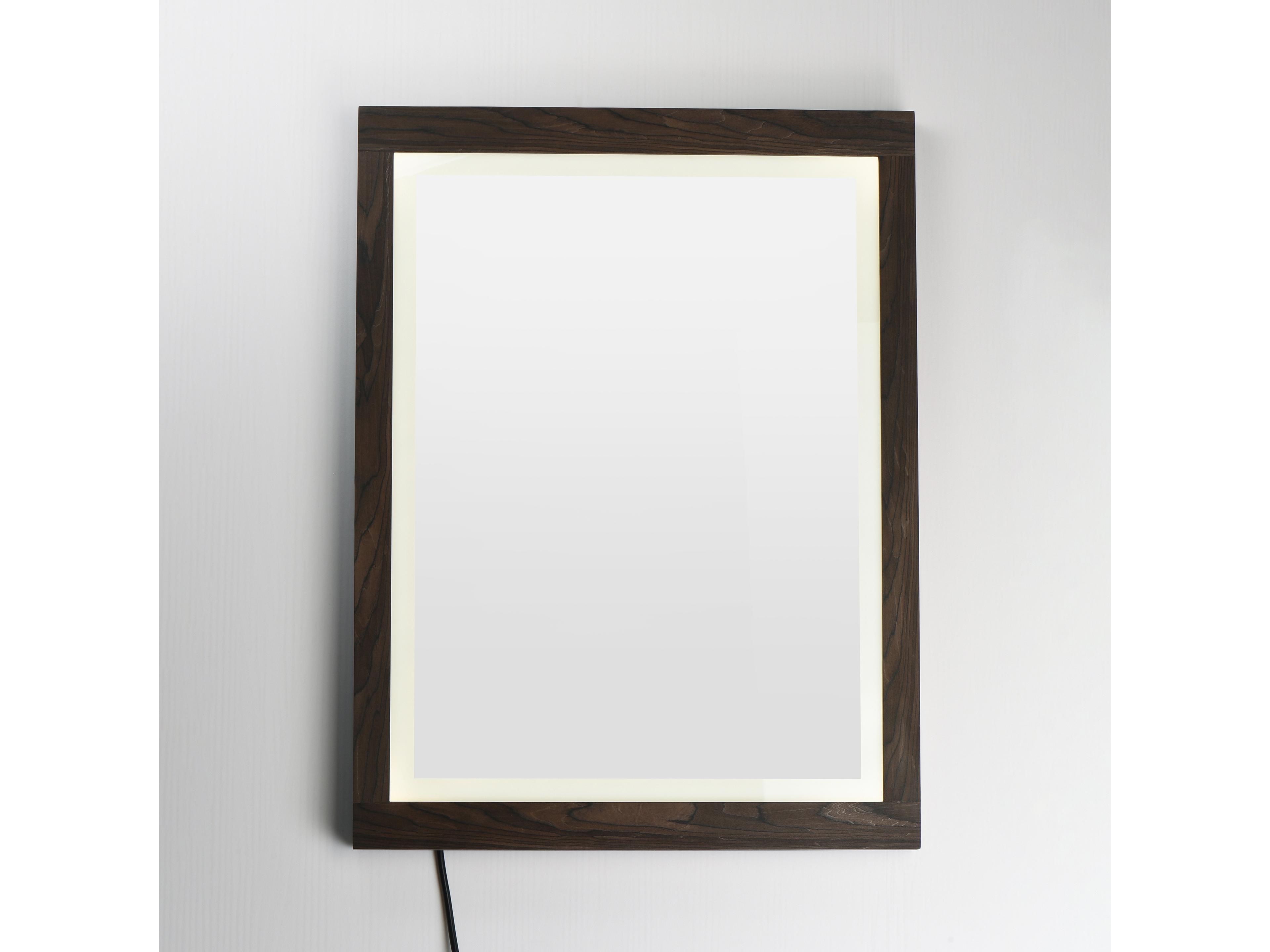 ET2 Sawyer Walnut Rectangular Wall Mirror