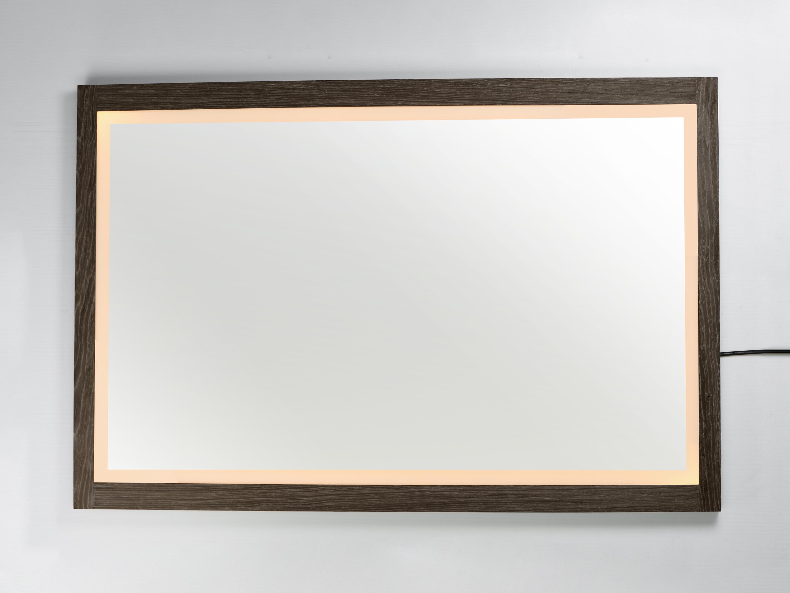 ET2 Sawyer Walnut Rectangular Wall Mirror