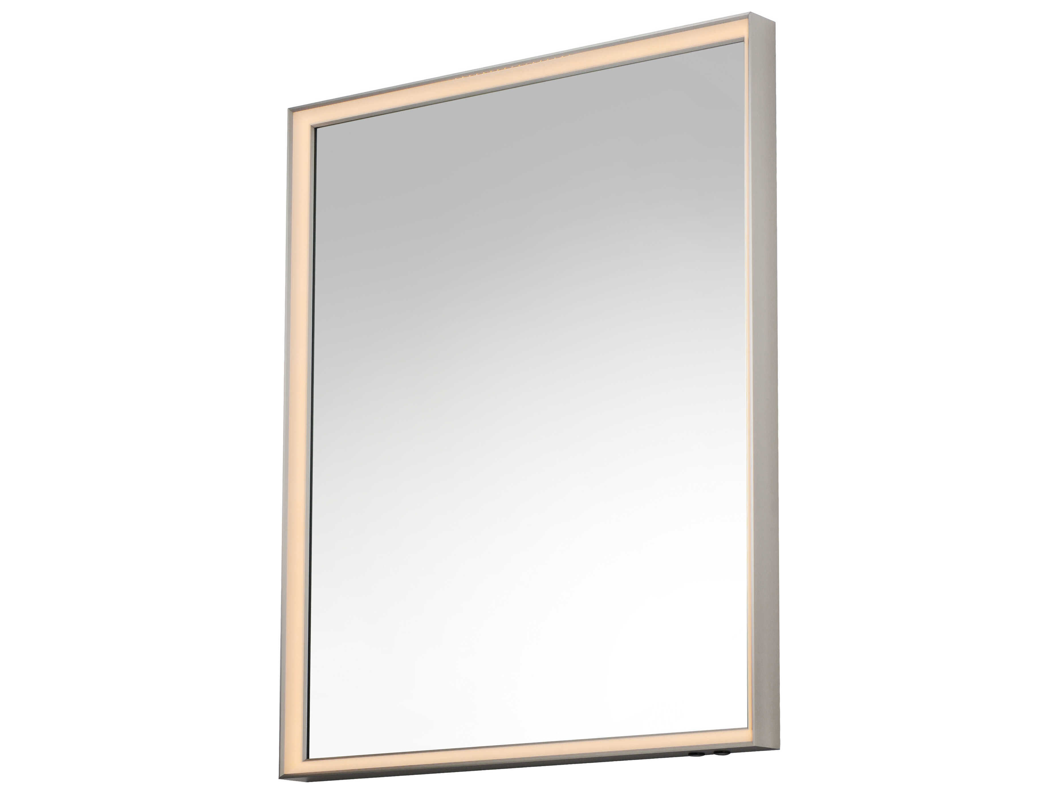 ET2 Bevel Satin Nickel Rectangular Wall Mirror