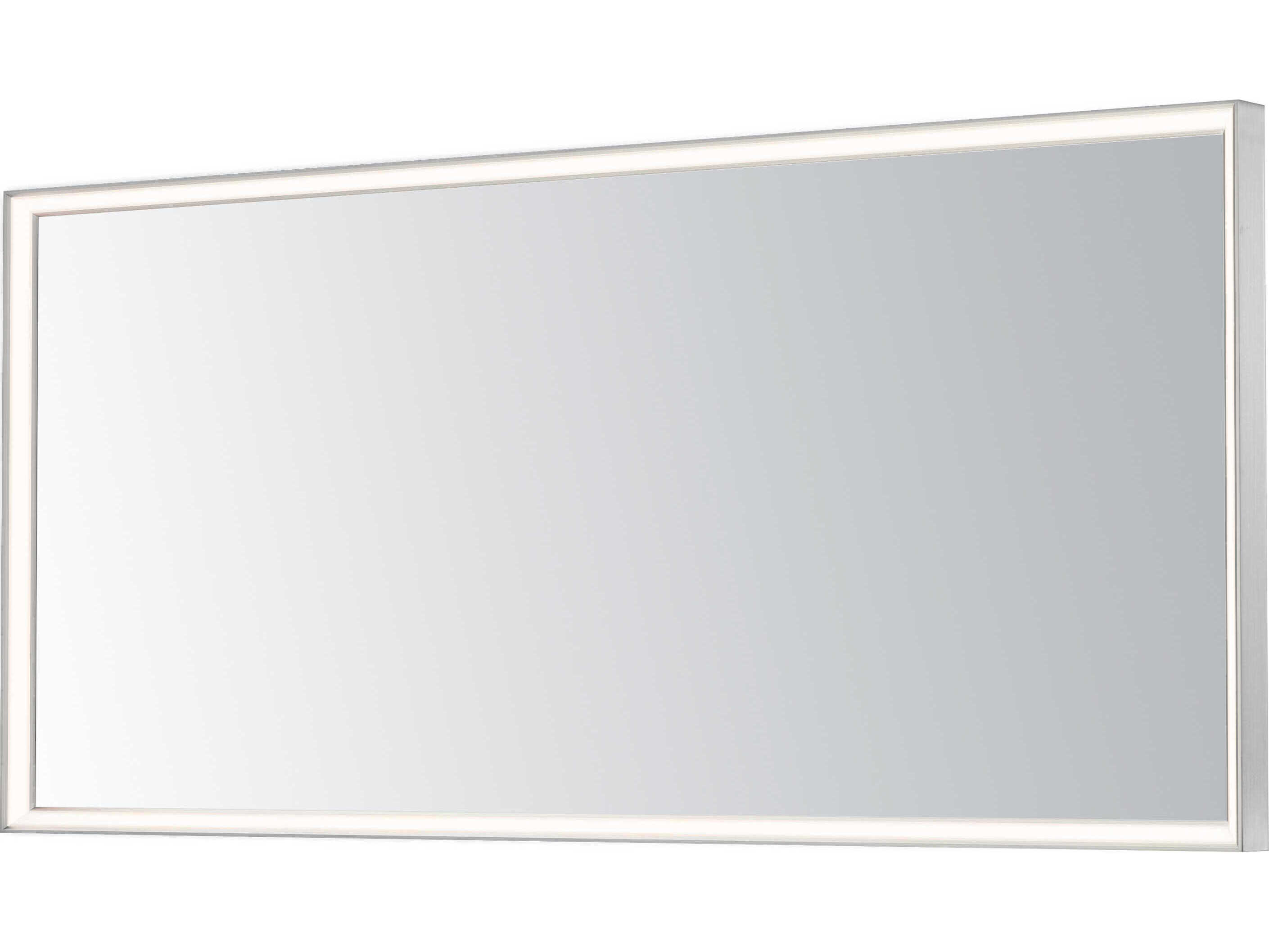 ET2 Bevel Satin Nickel Rectangular Wall Mirror