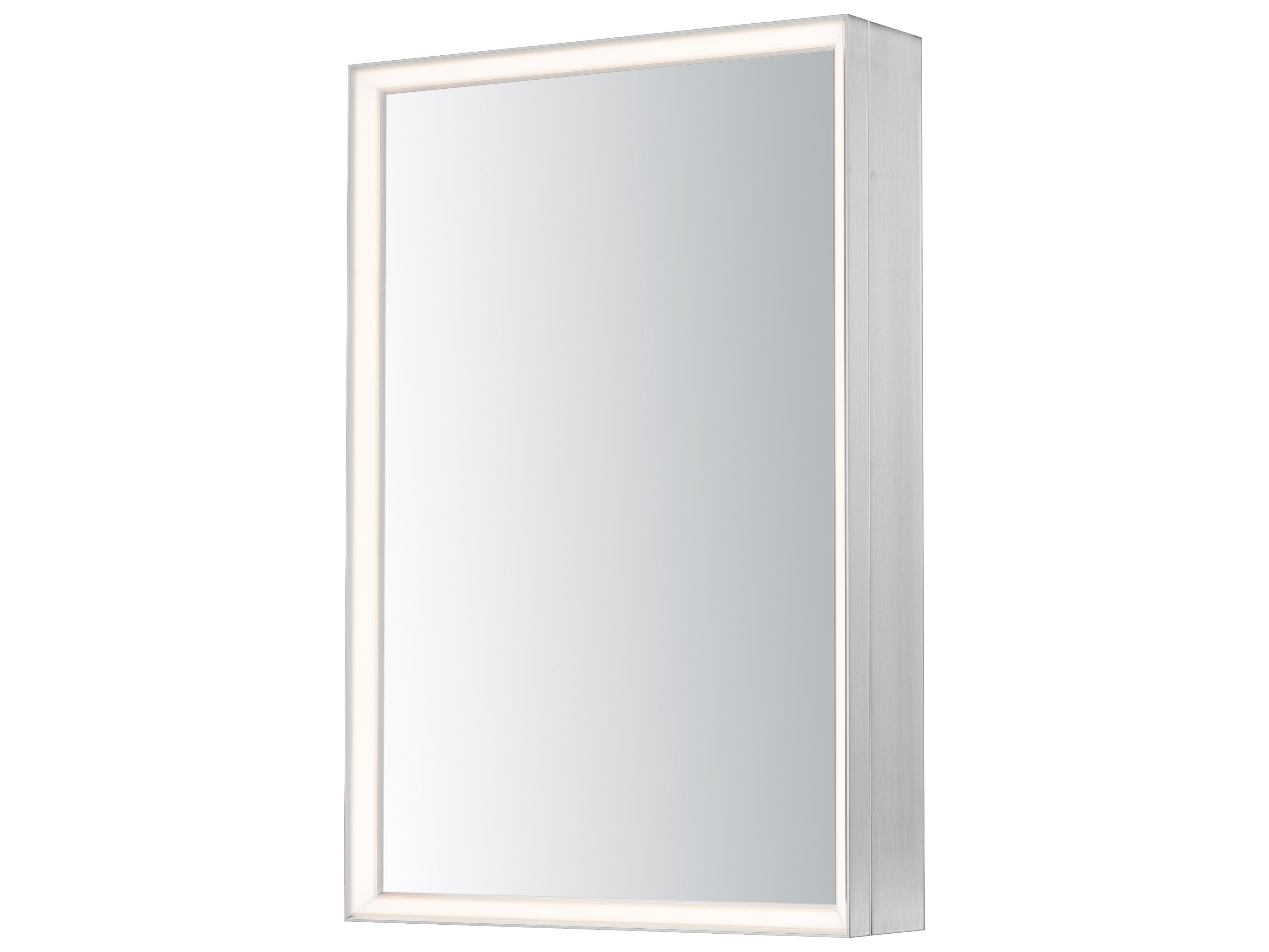 ET2 Bevel Satin Nickel Rectangular Wall Mirror