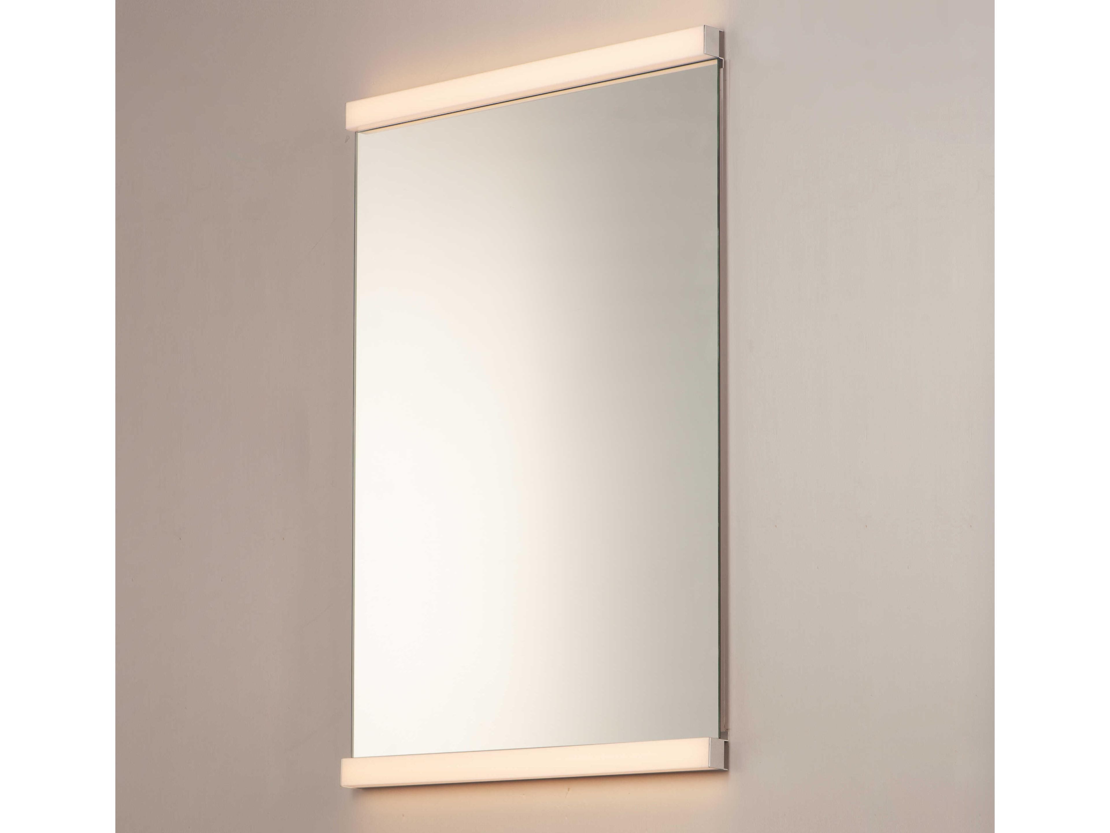 ET2 Luminance Polished Chrome LED Rectangular Wall Mirror