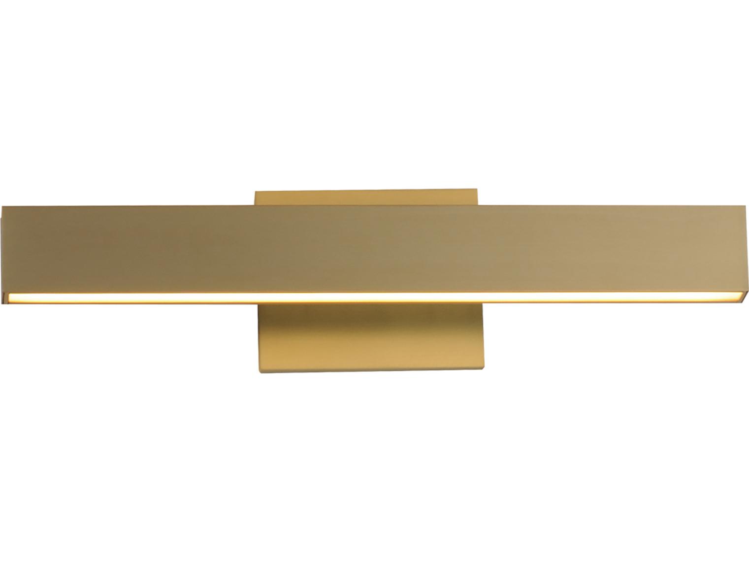 ET2 Alumilux 2-Light Satin Brass Vanity Light