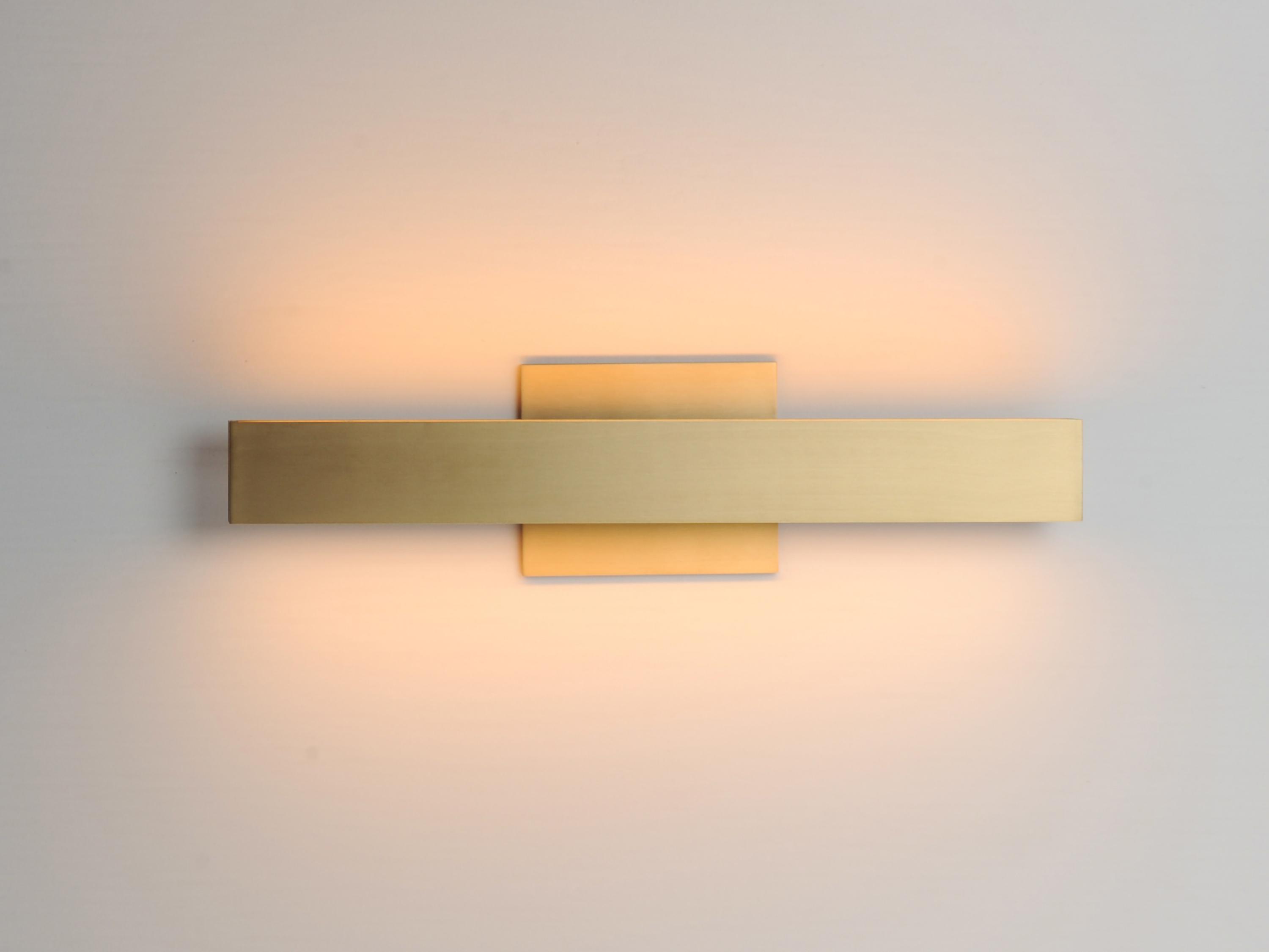 ET2 Alumilux 2-Light Satin Brass Vanity Light