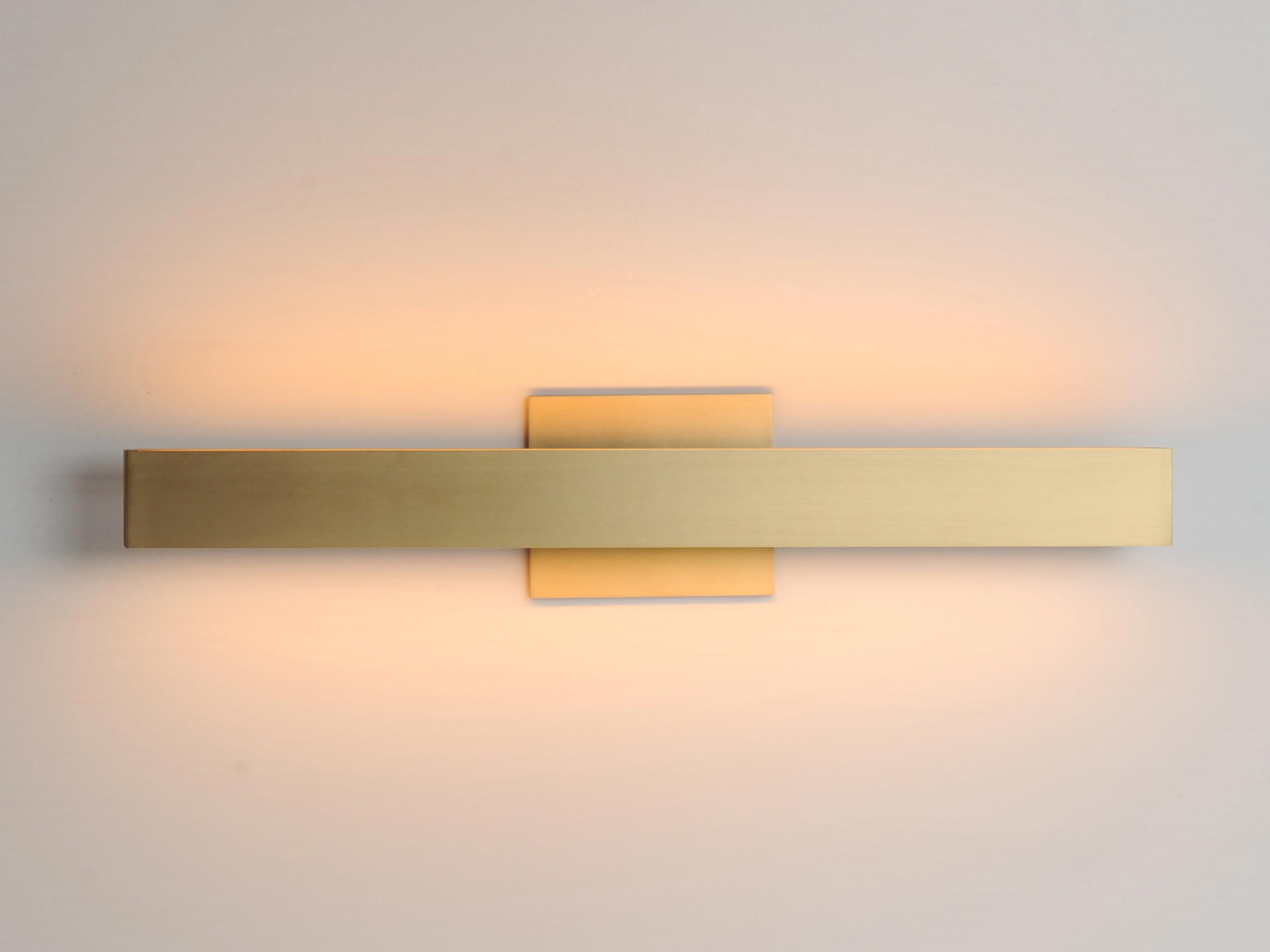 ET2 Alumilux 2-Light Satin Brass Vanity Light