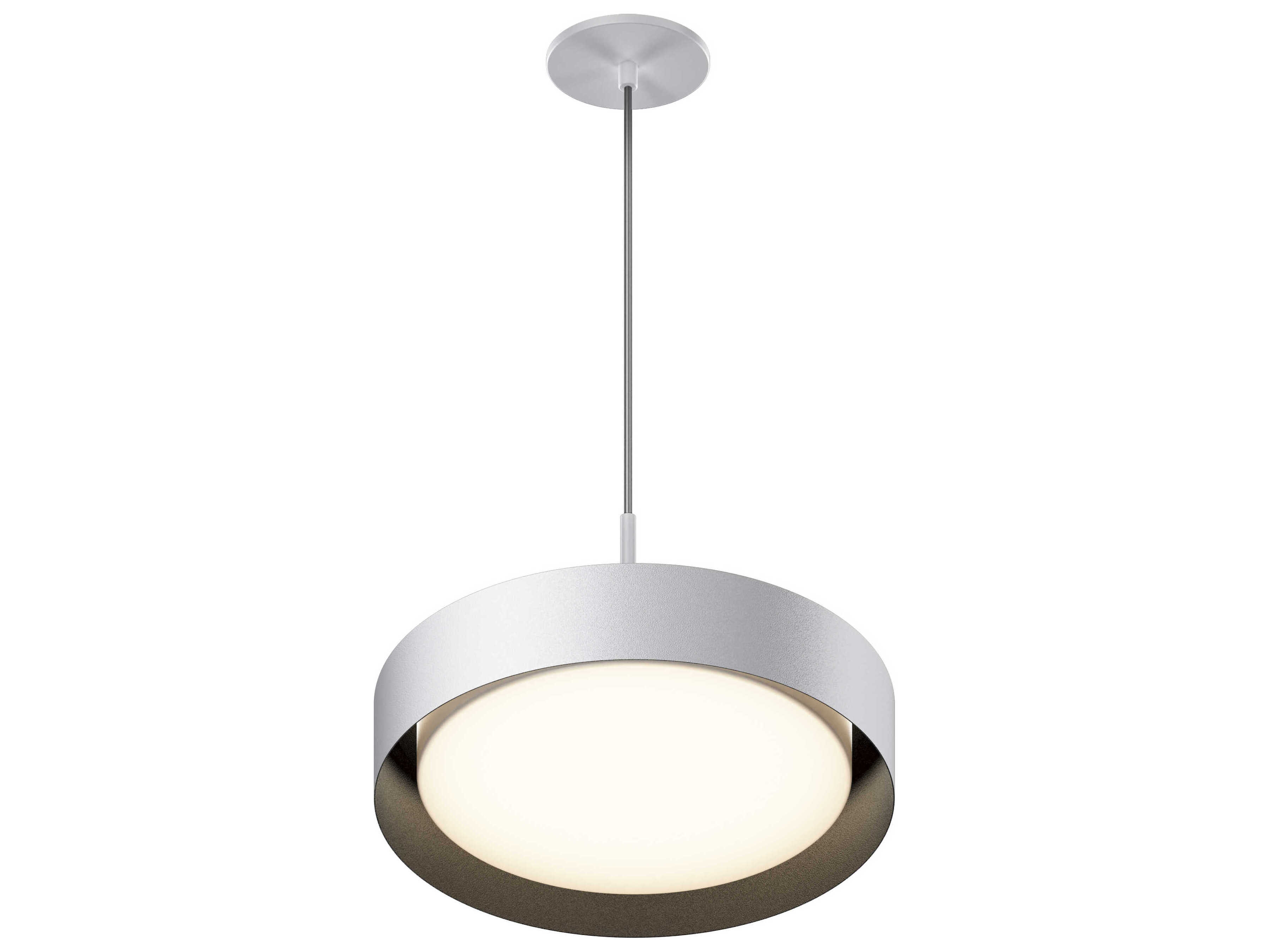 ET2 Echo 1-Light White Black LED Drum Pendant
