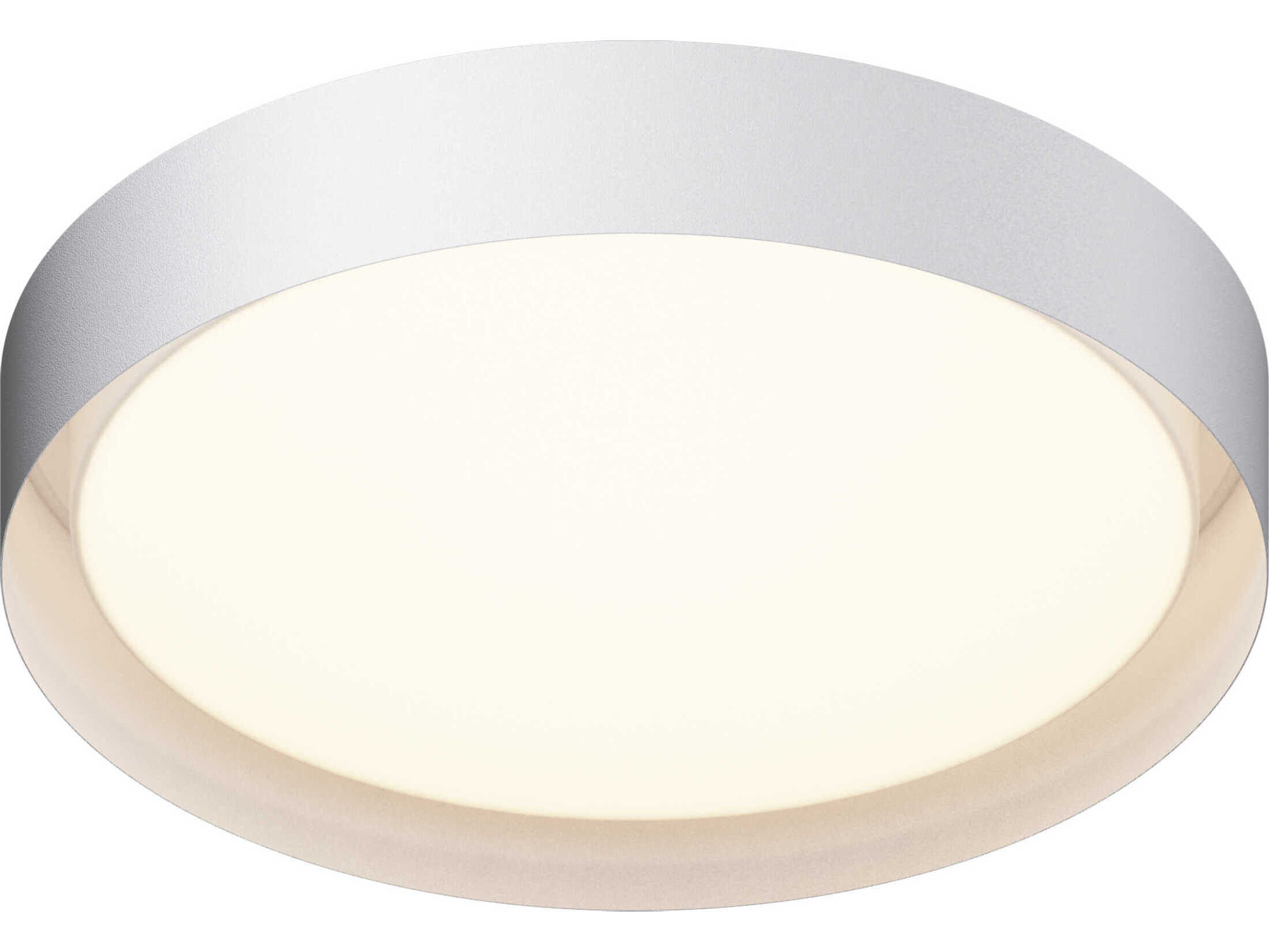 ET2 Echo 1-Light White LED Drum Flush Mount