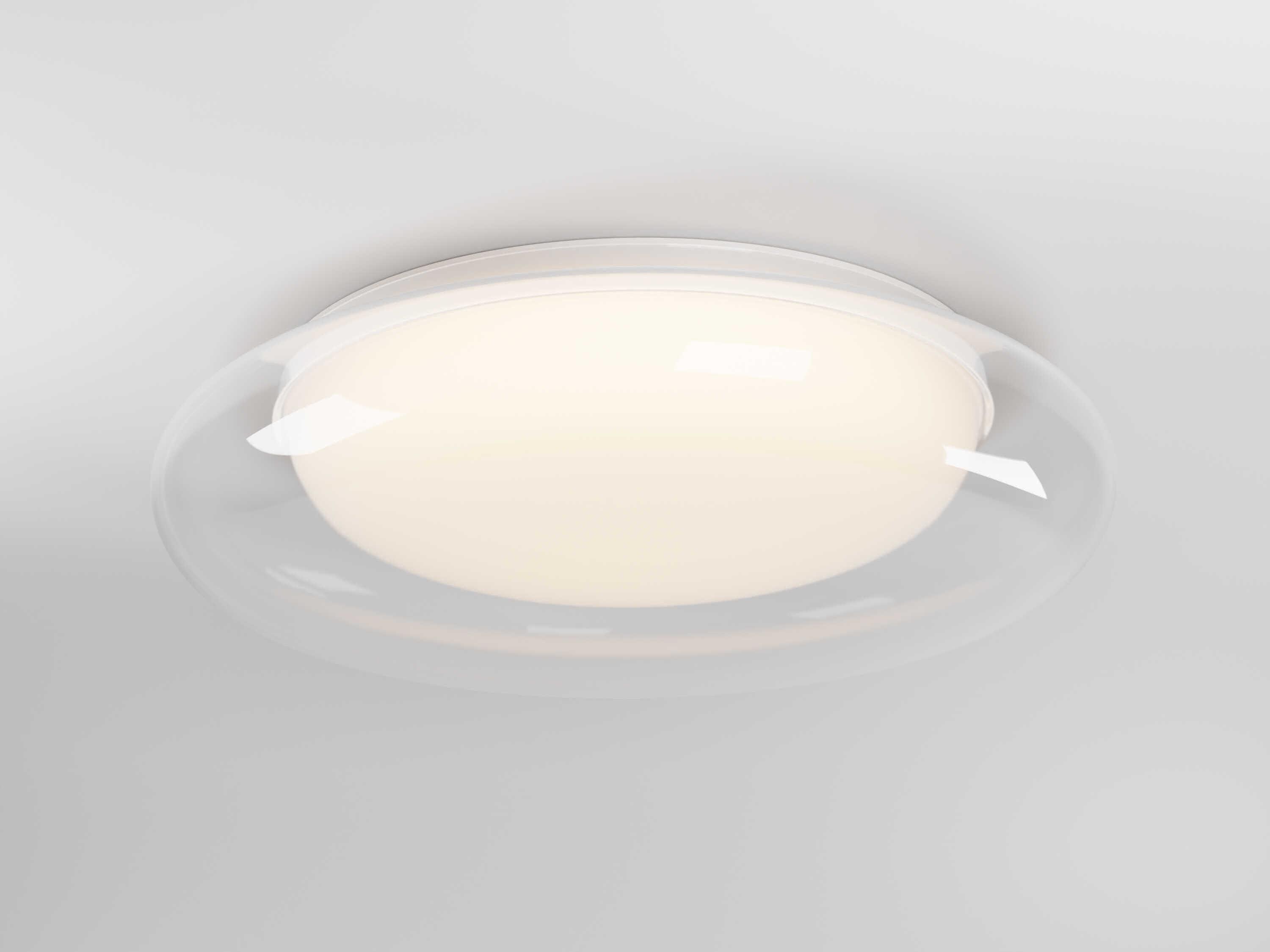 ET2 Bubble 1-Light White Round Flush Mount