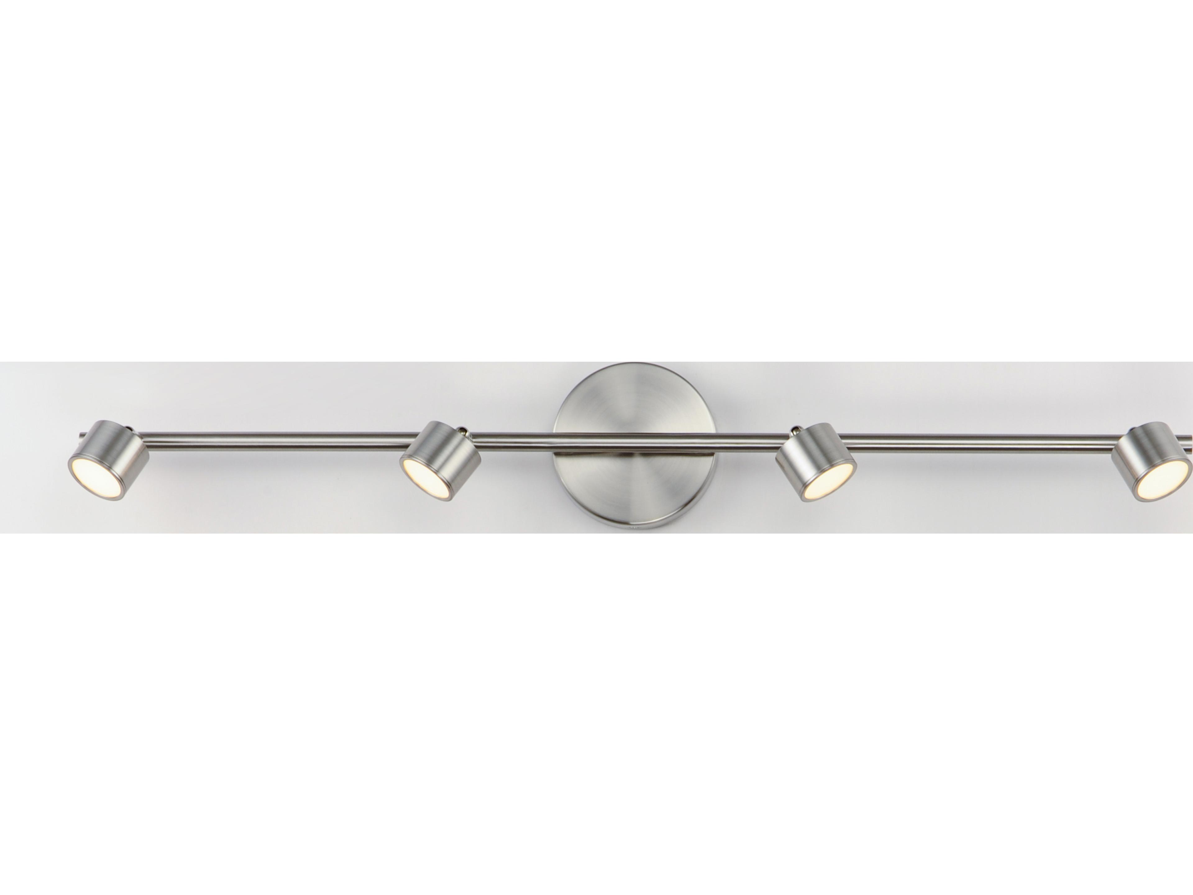 ET2 Taylor 4-Light Satin Nickel LED Linear Round Track & Rail Light