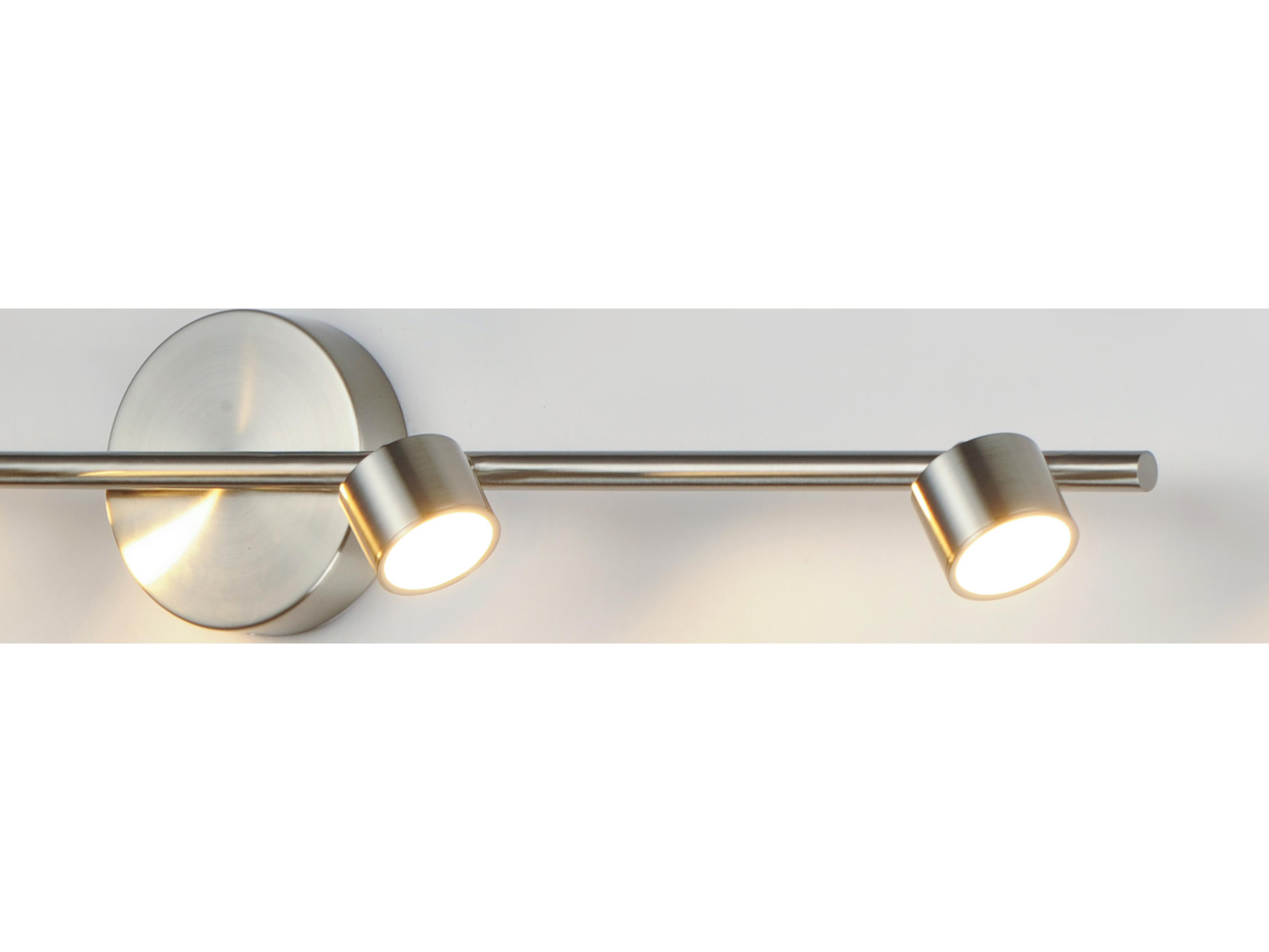 ET2 Taylor 4-Light Satin Nickel LED Linear Round Track & Rail Light