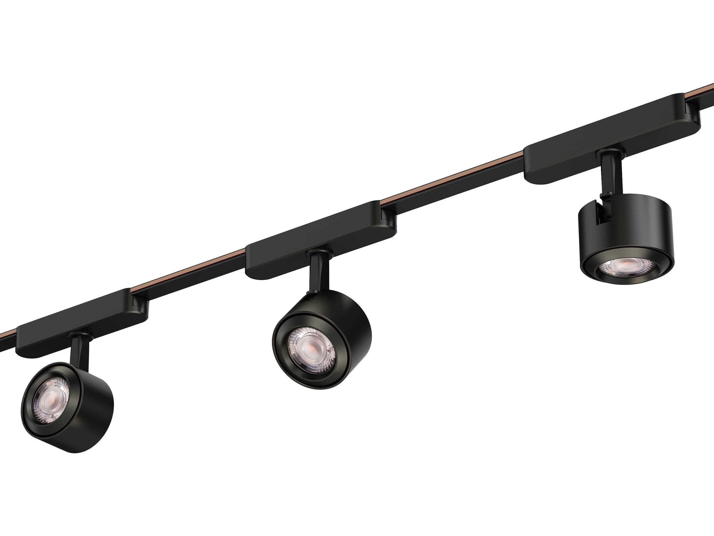 ET2 1-Light Black Round Spot Light