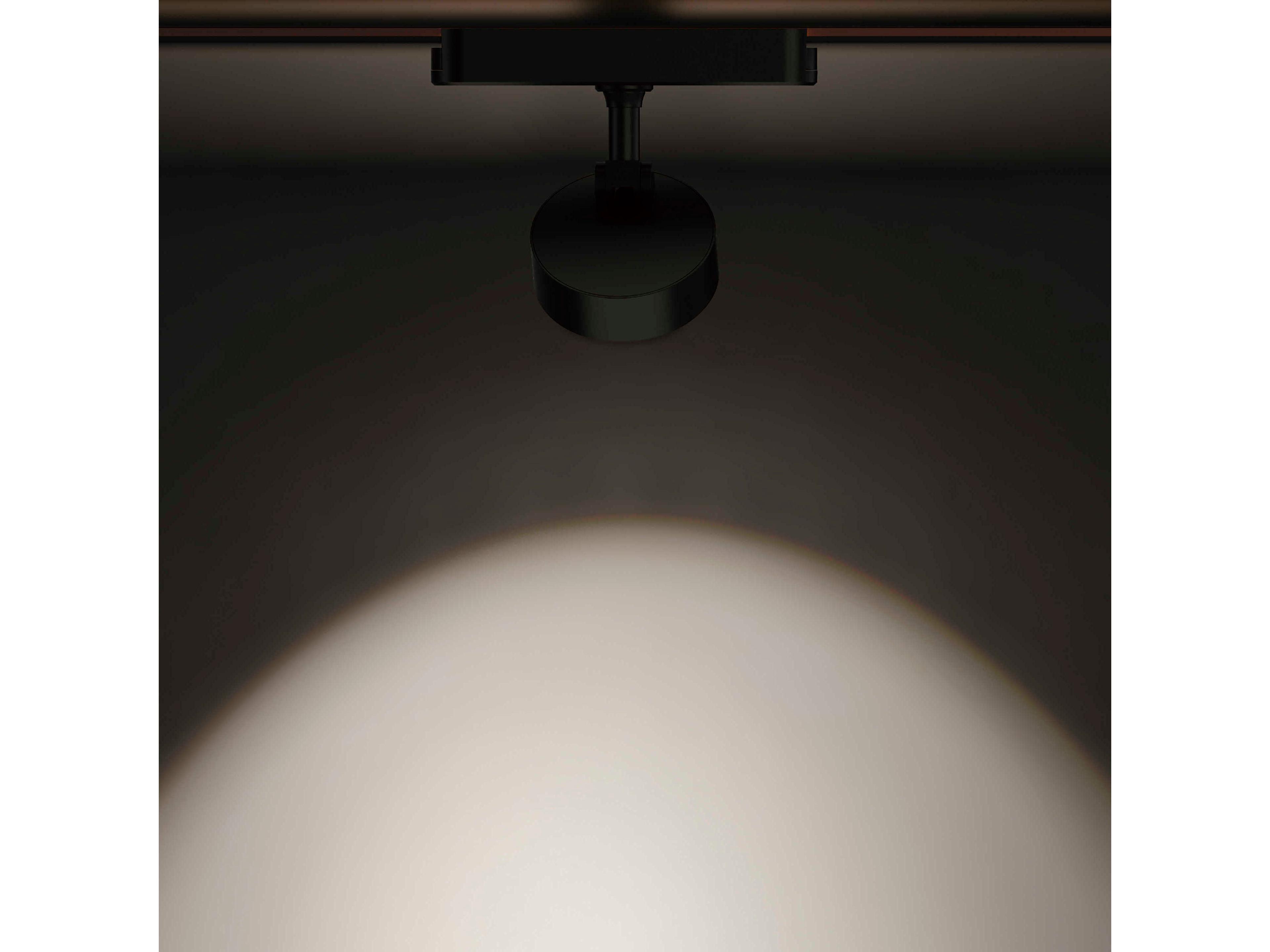 ET2 1-Light Black Round Spot Light