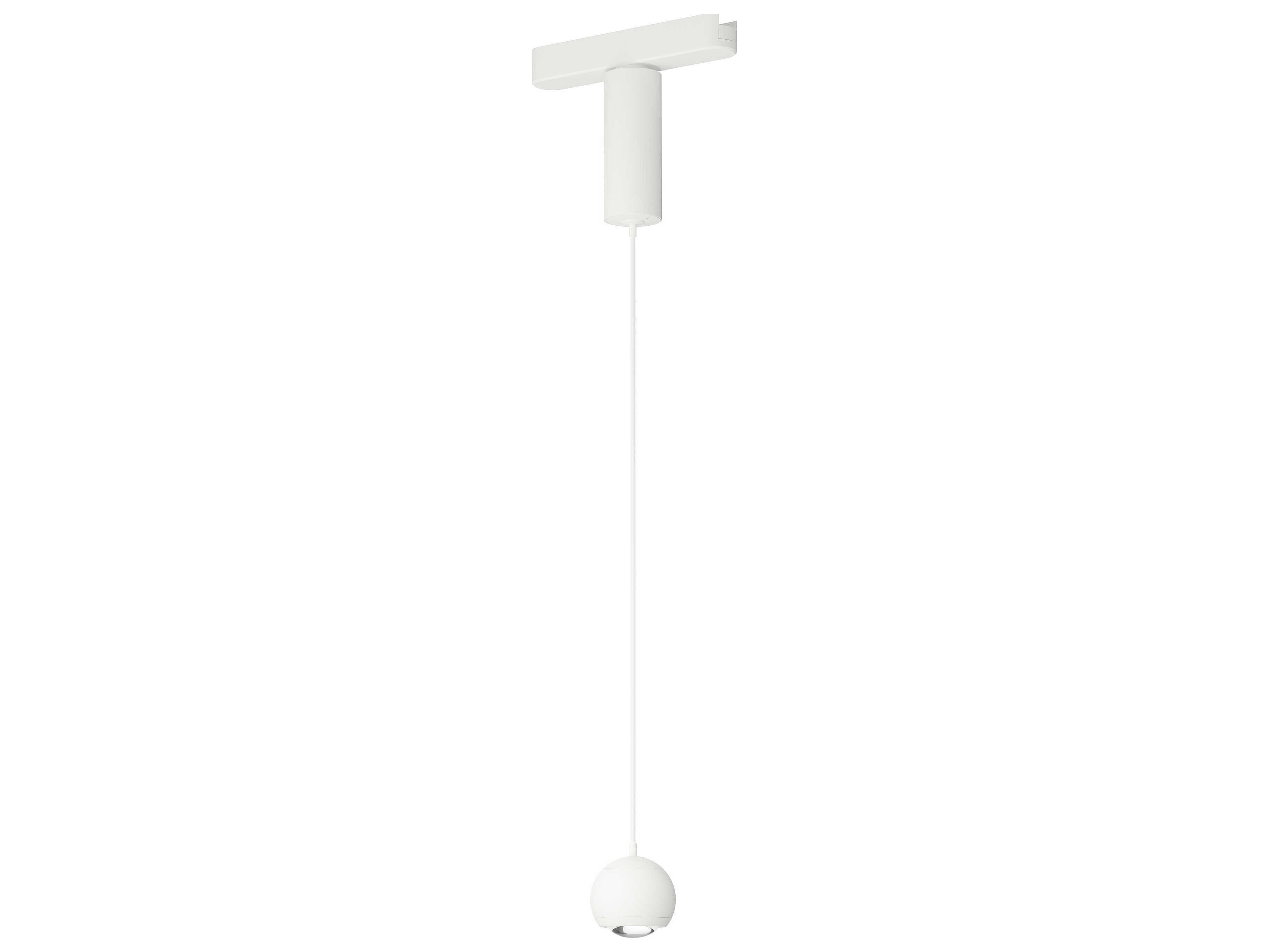 ET2 1-Light White Globe Track & Rail Light