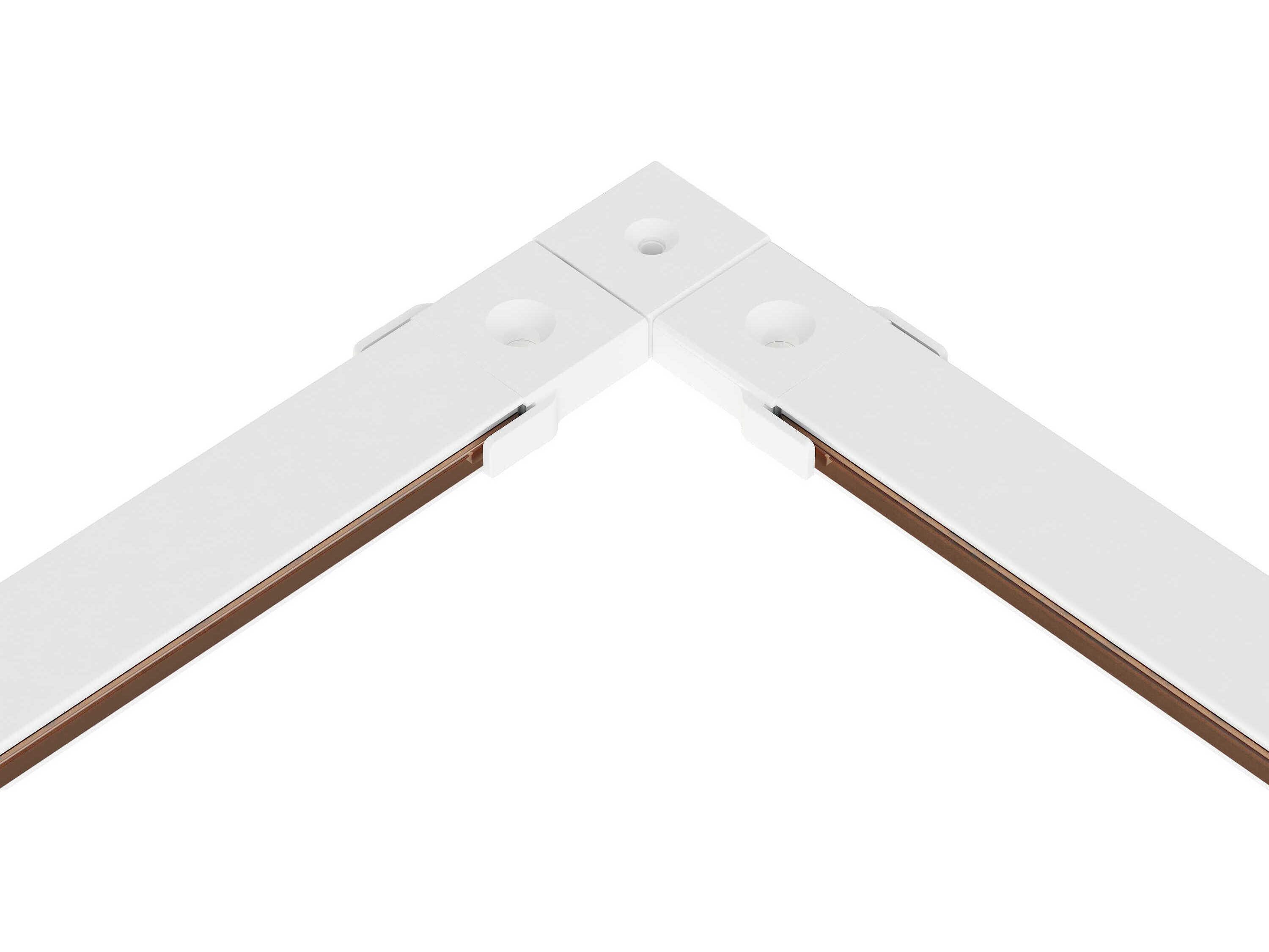 ET2 Continuum Track White 90 Degree Corner Connector