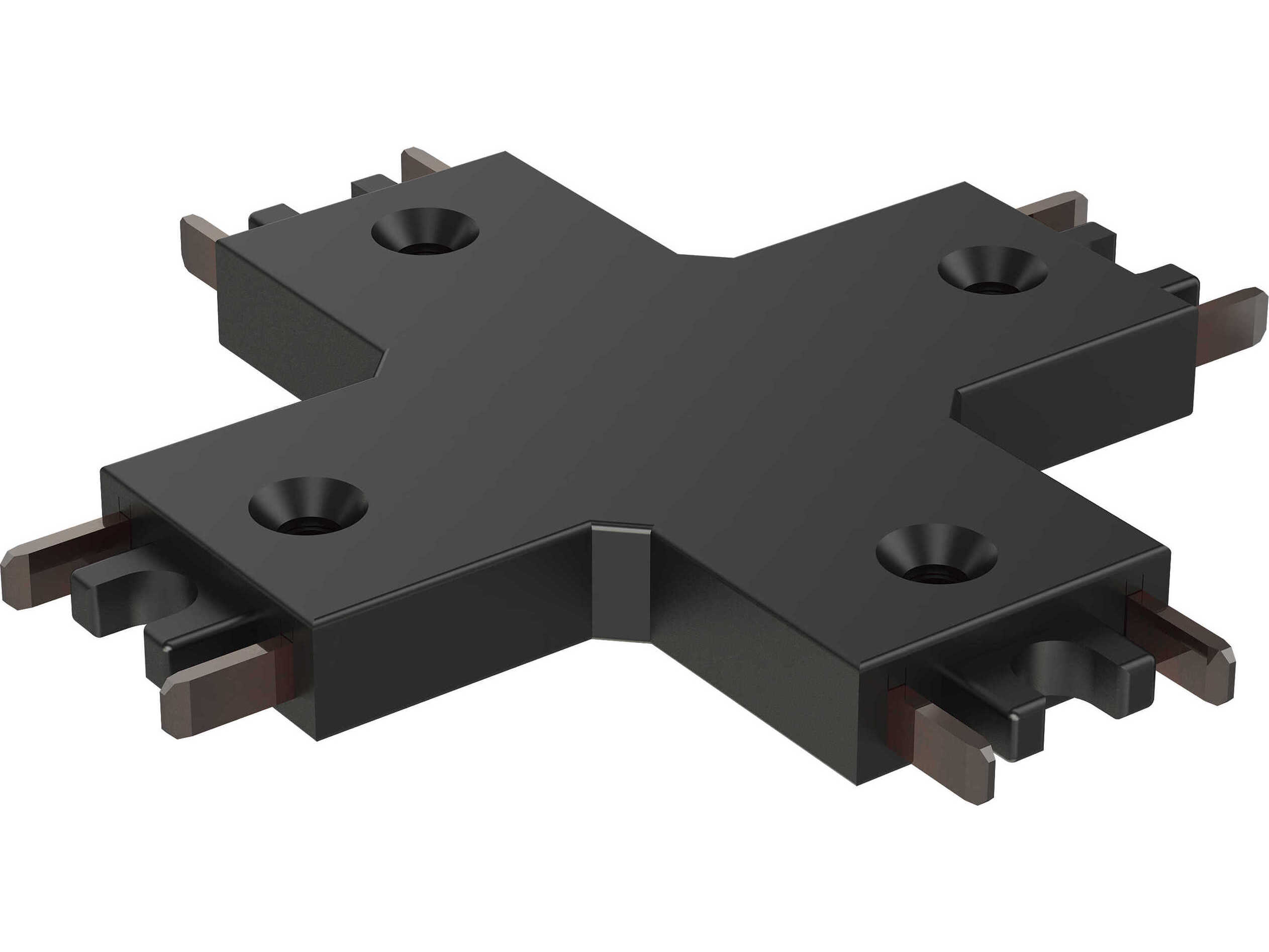 ET2 Continuum Track Black 4-Way X Connector