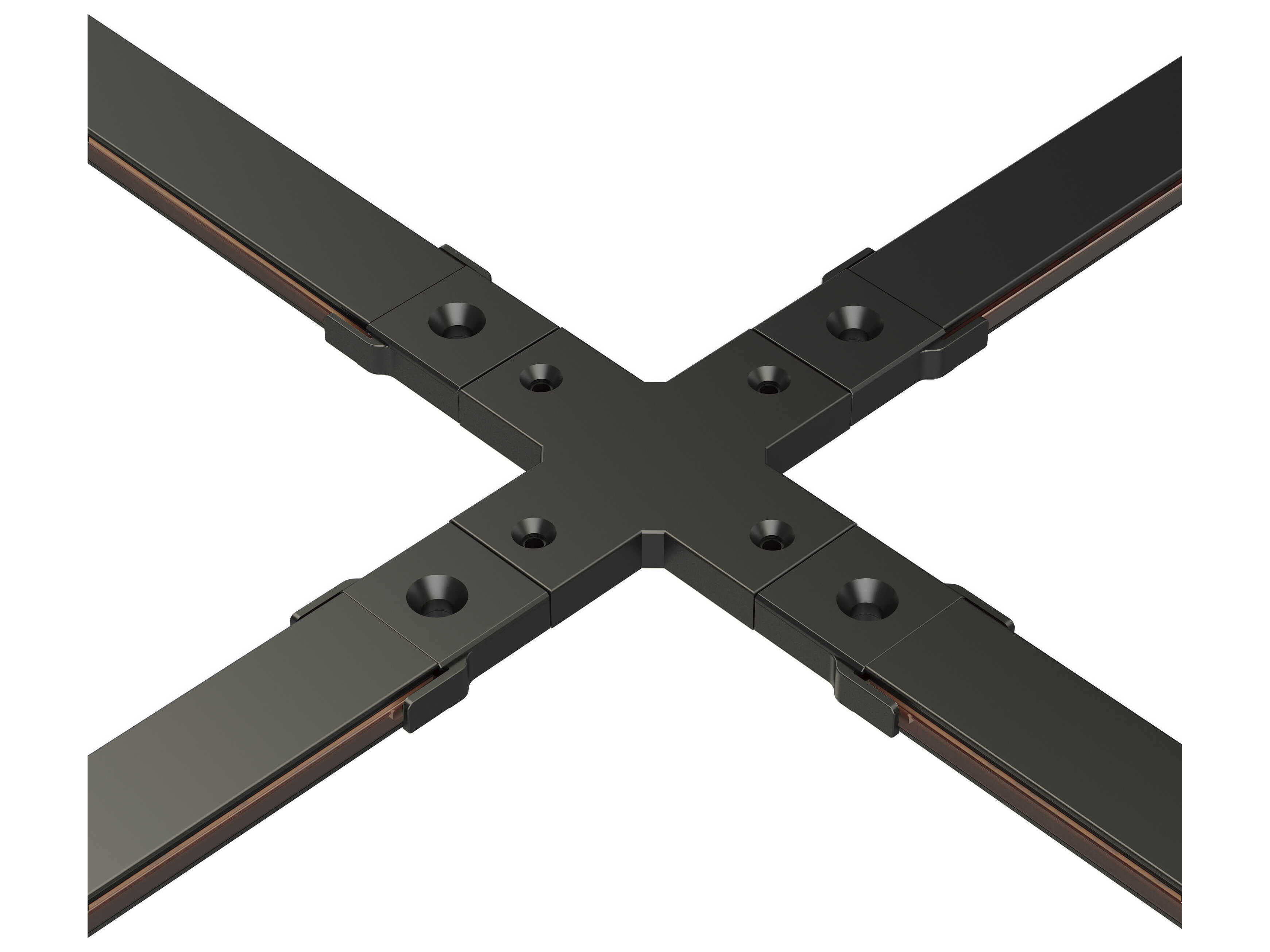 ET2 Continuum Track Black 4-Way X Connector