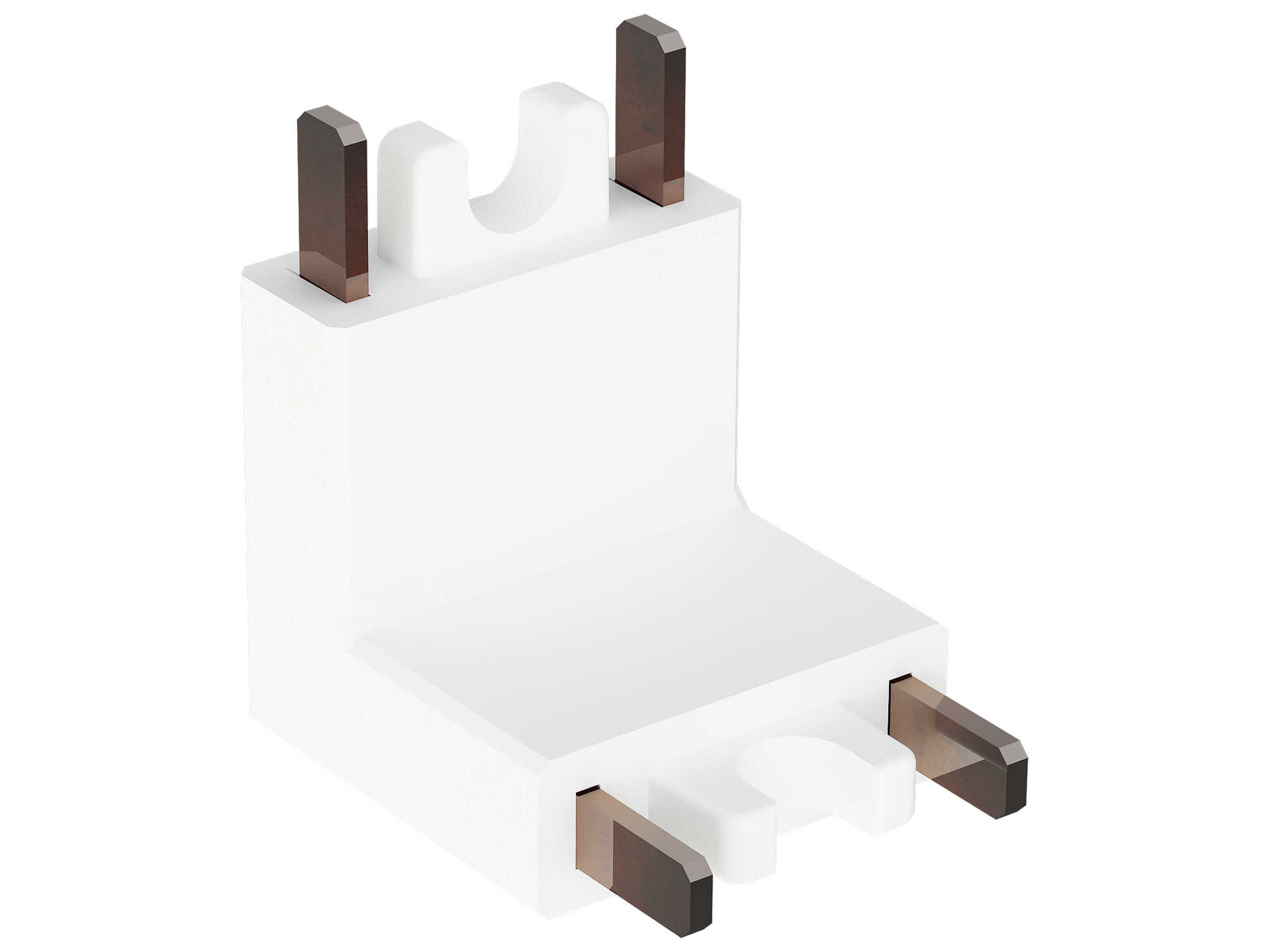 ET2 Continuum Track White Wall To Ceiling Connector