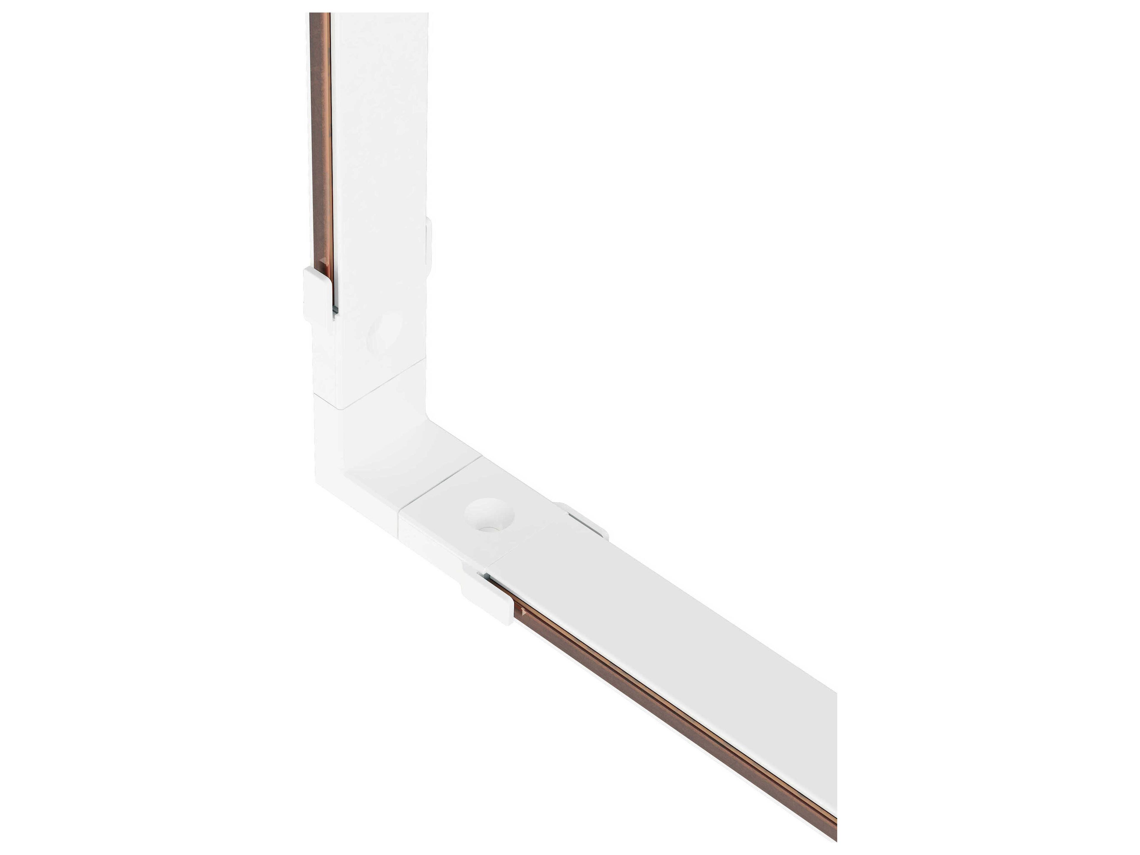 ET2 Continuum Track White Wall To Ceiling Connector