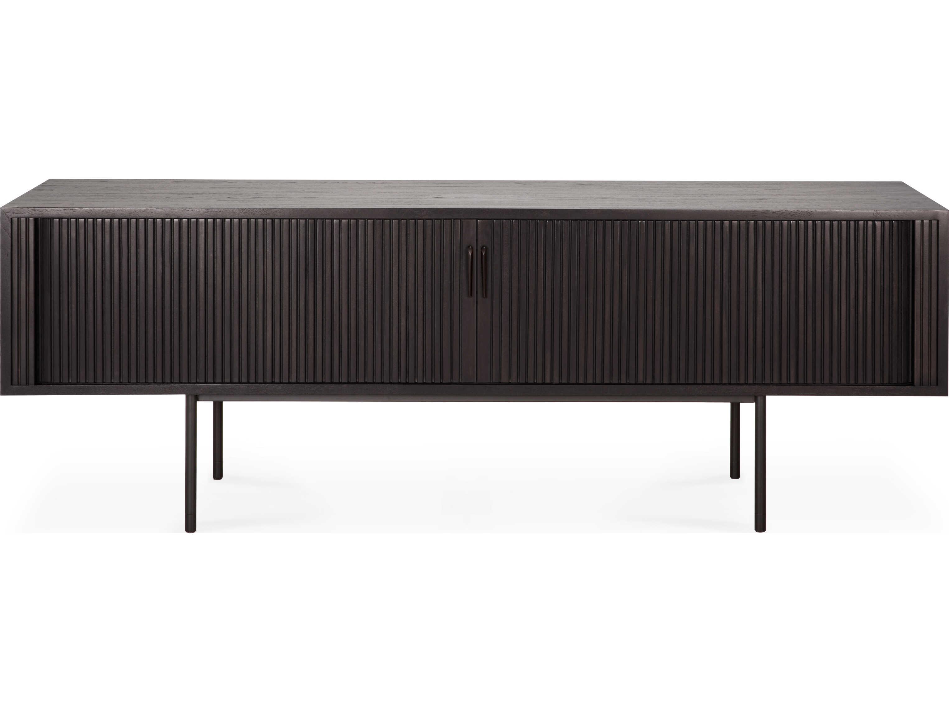 Ethnicraft Roller Max Teak Black Tv Cupboard