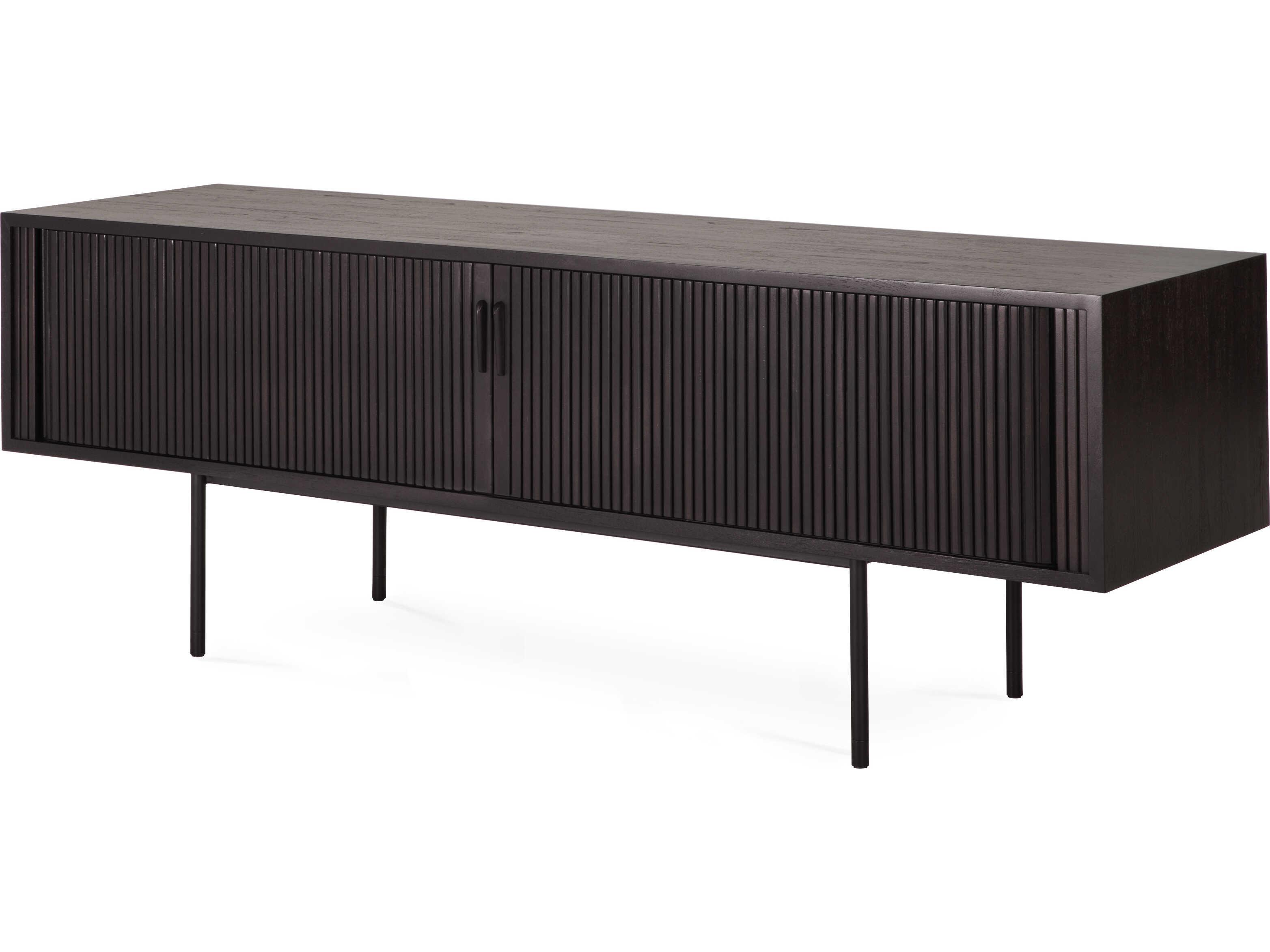 Ethnicraft Roller Max Teak Black Tv Cupboard