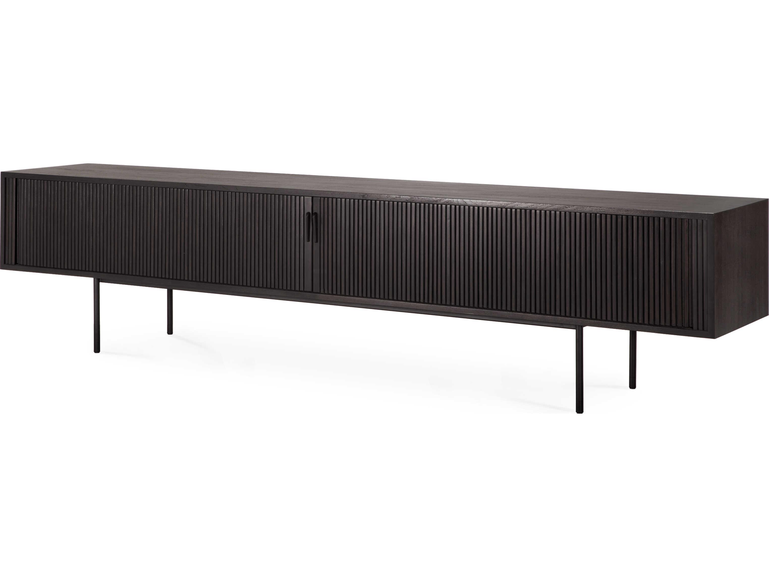 Ethnicraft Roller Max Teak Black Tv Cupboard