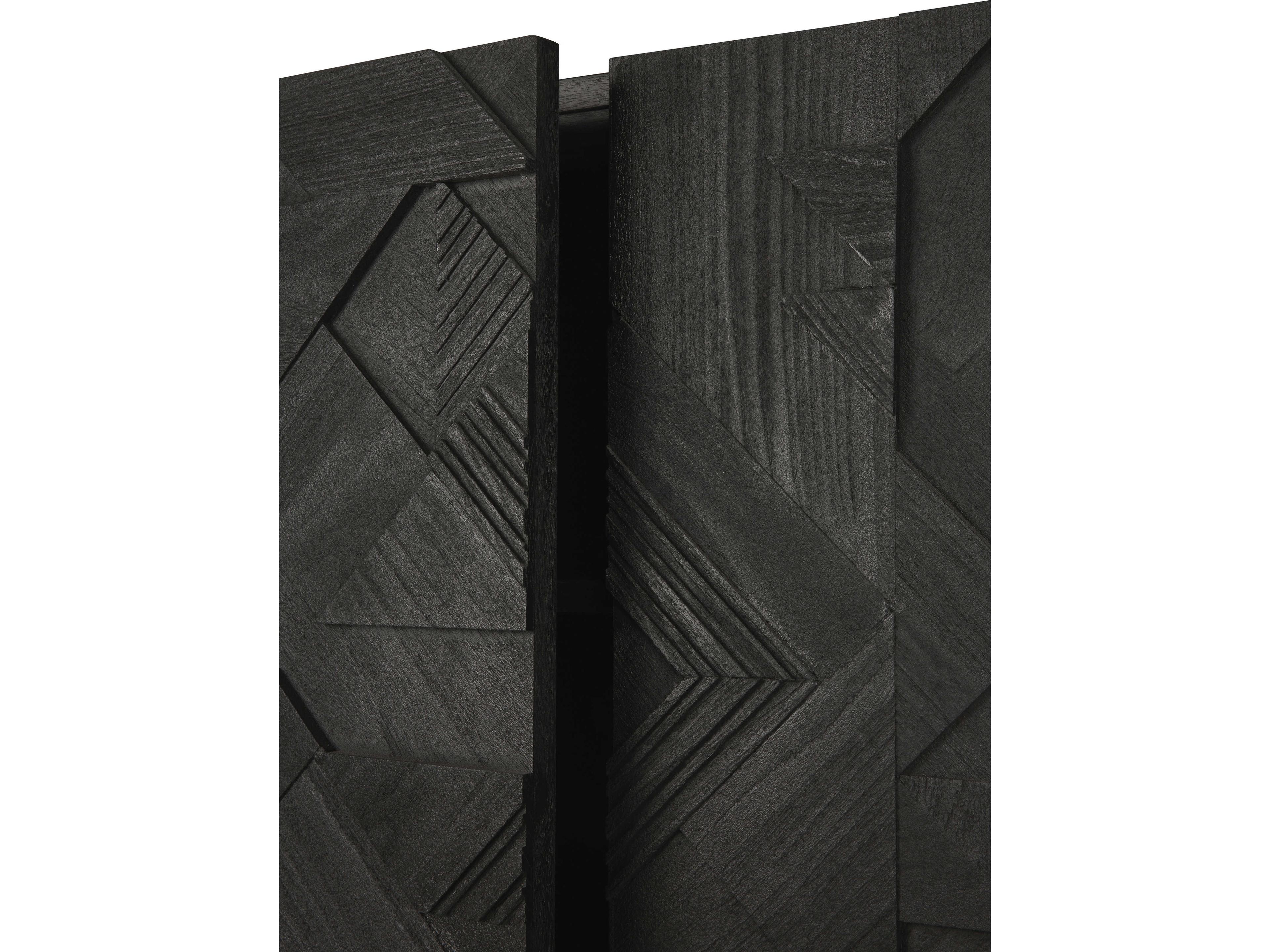 Ethnicraft Graphic Teak Black Sideboard